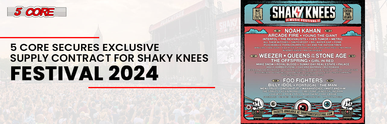 5 Core Secures Exclusive Supply Contract for Shaky Knees Festival 2024