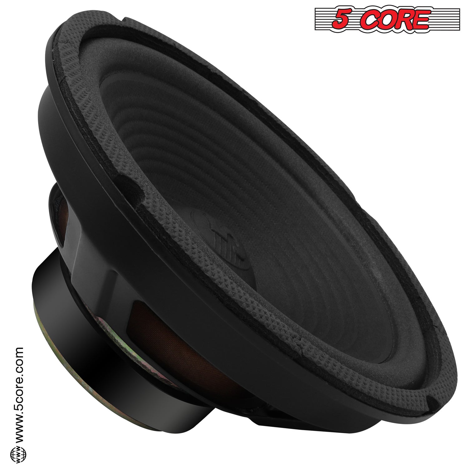 5 Core 8 Inch Subwoofer Car Audio 500W PMPO 4 Ohm Bass Sub Woofer Replacement Speaker w 0.81" Voice Coil