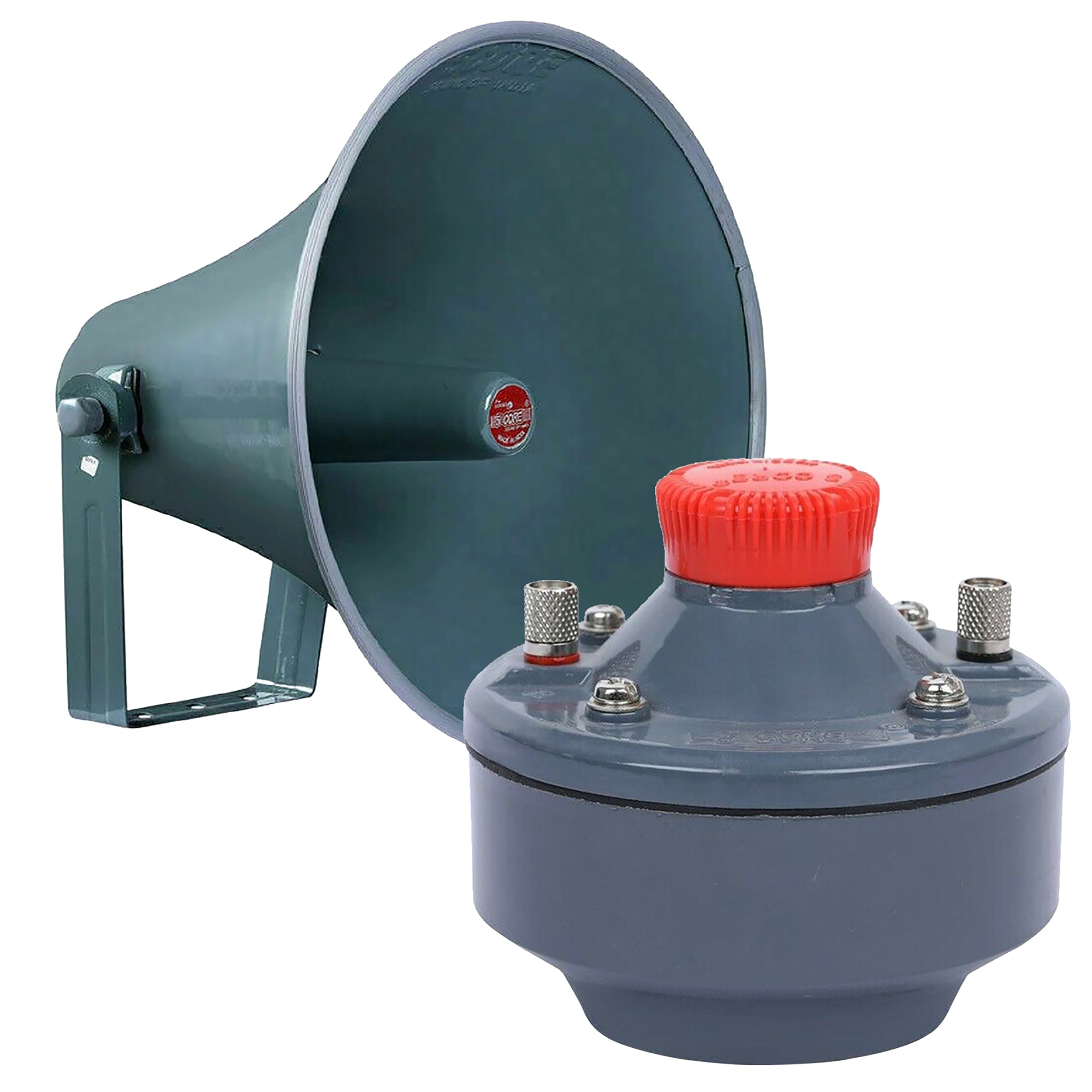 5 Core PA Horn Speaker 400W PMPO Compression Driver in 16 Inch Throat Mounting Bracket Included