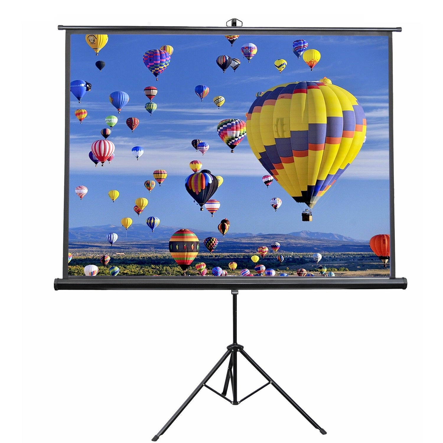 5Core Projector Screen with Tripod Stand  72" 4:3 Ultra HD Anti-Crease Indoor Outdoor Projection