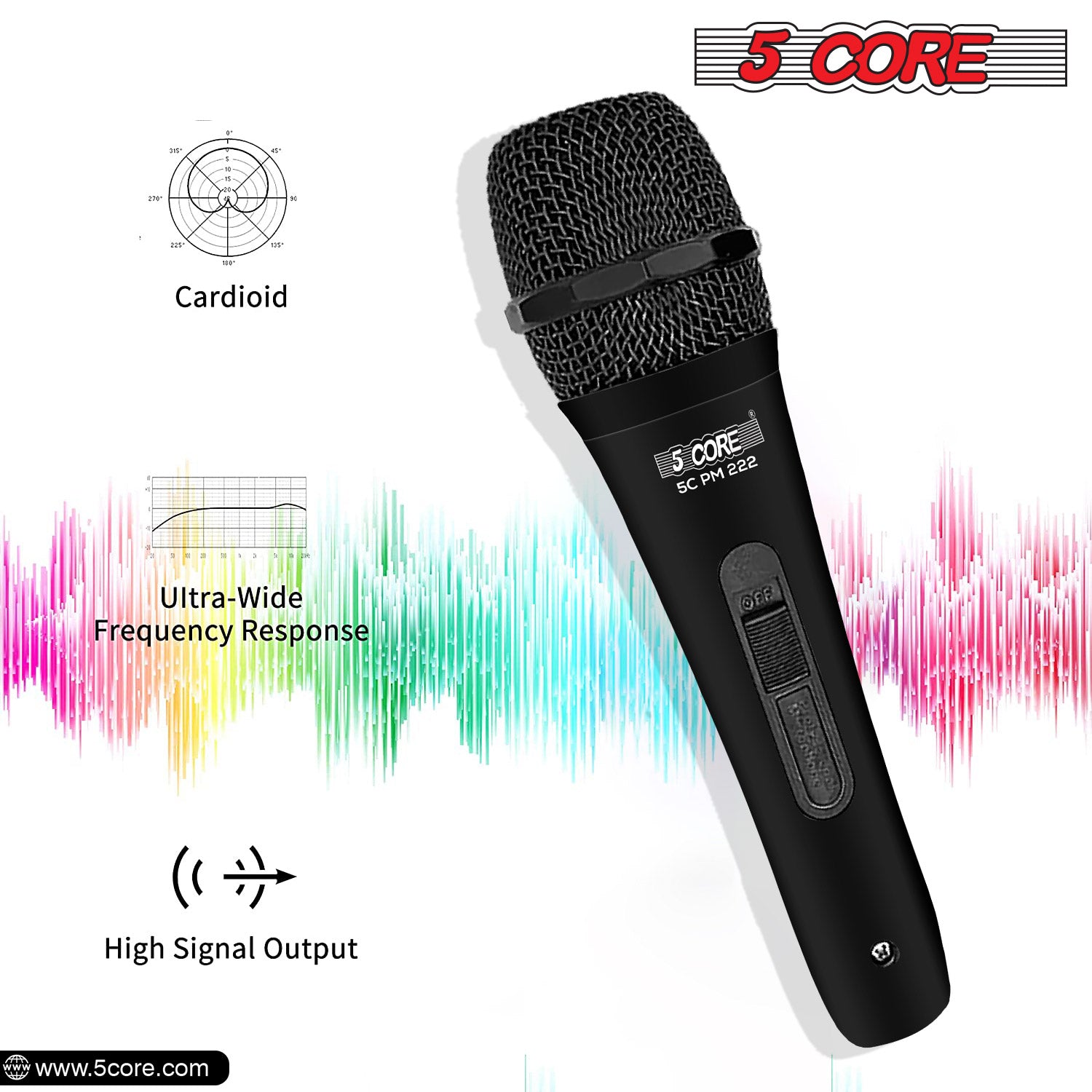 Professional Karaoke Mic: Dynamic Cardioid XLR Microphone
