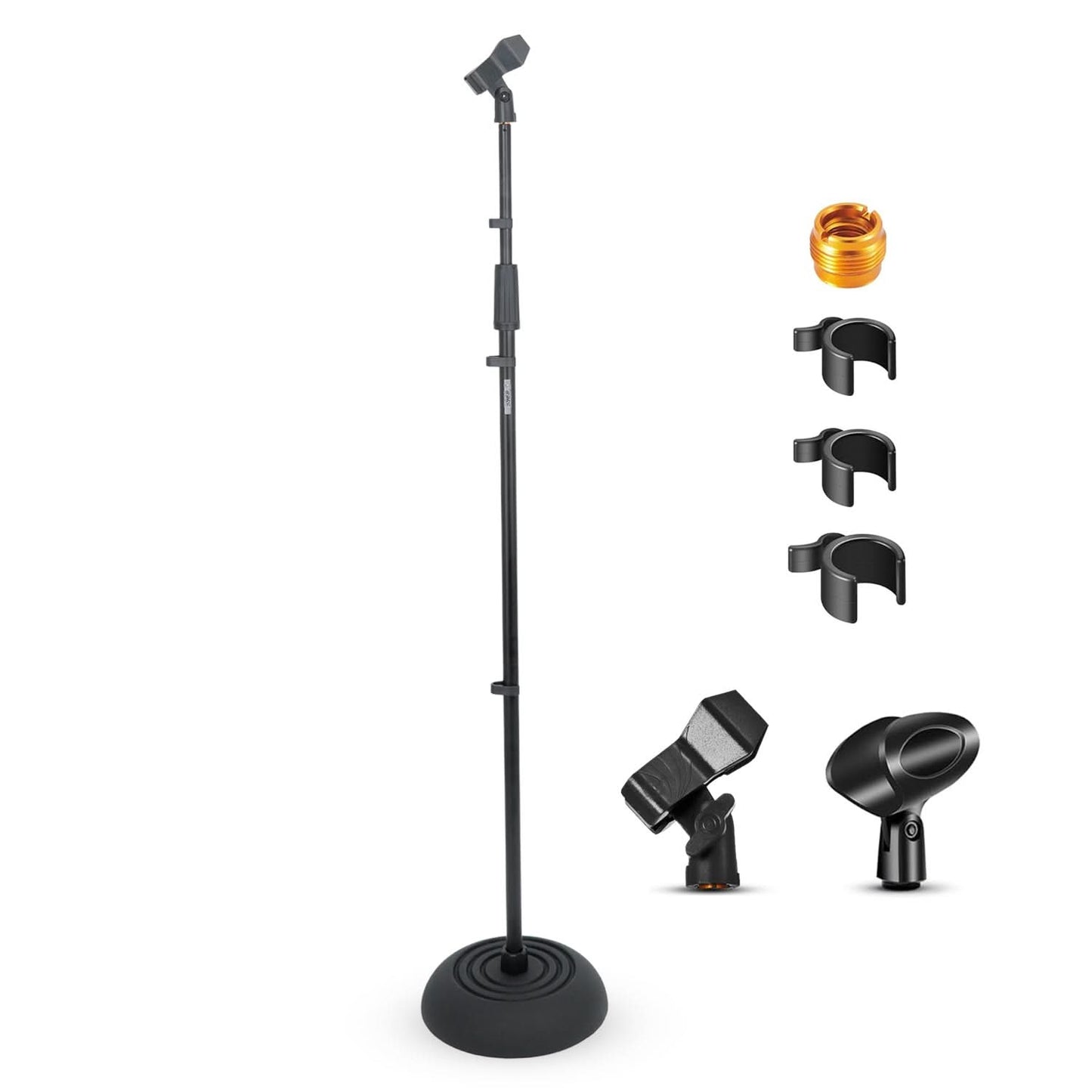 5 Core Guitar Stand Black, 3-Space Multi-Guitar Folding Display Rack Stand Guitar Holder With No slip Rubber Padding for Acoustic, Electric & Bass Guitars - GRack 3N1