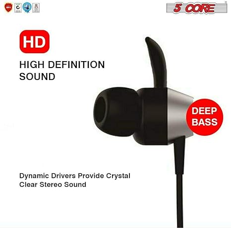 Comfortable Wireless Neckband Earbuds with Built-In Mic for Crystal Clear Calls