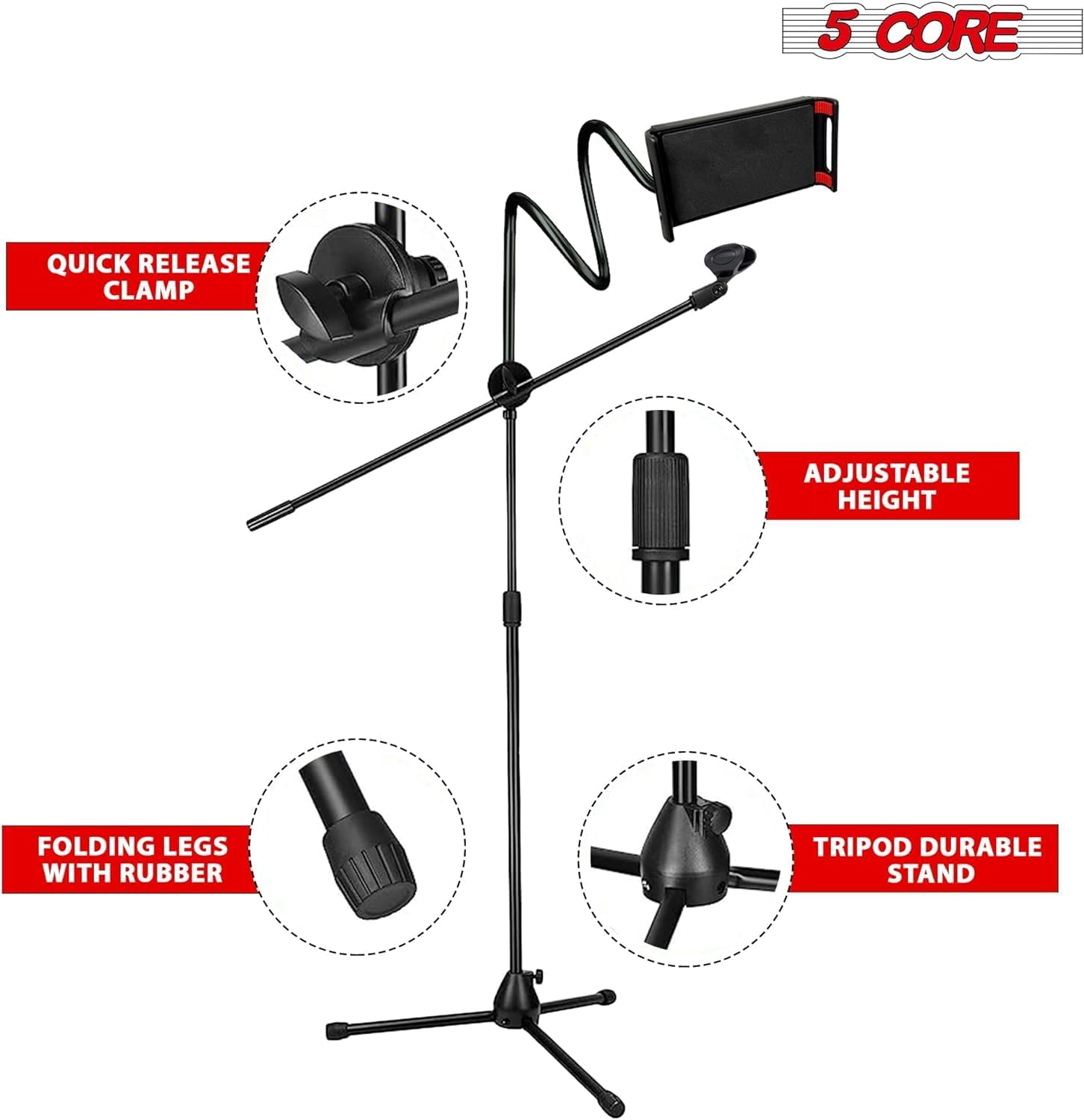 Adjustable Tripod Boom