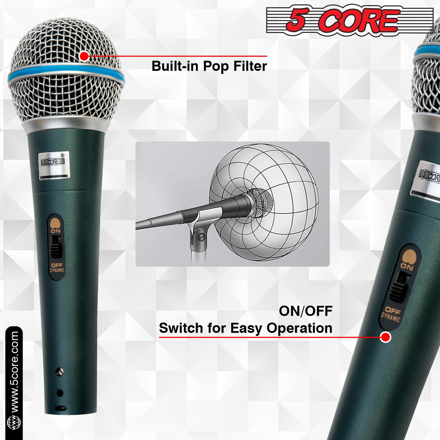 Noise free audio pick up