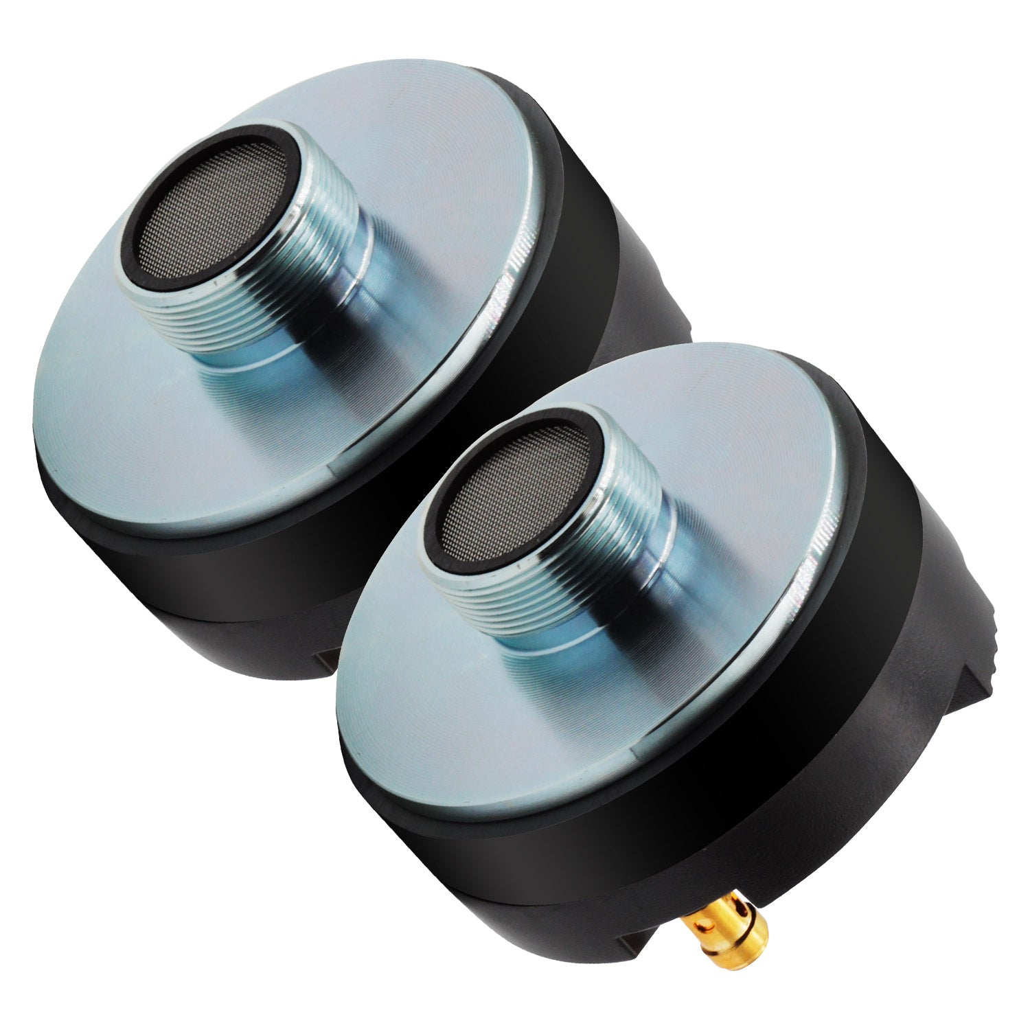 5 Core Horn Tweeter 2 Pieces Replacement Compression Driver 40W RMS Tweeter 8 Ohm Compact PA horn speakers Heavy Duty All Weather Use Audio Horn Speakers 18 T.P.I Tapping -CD 90 2PCS