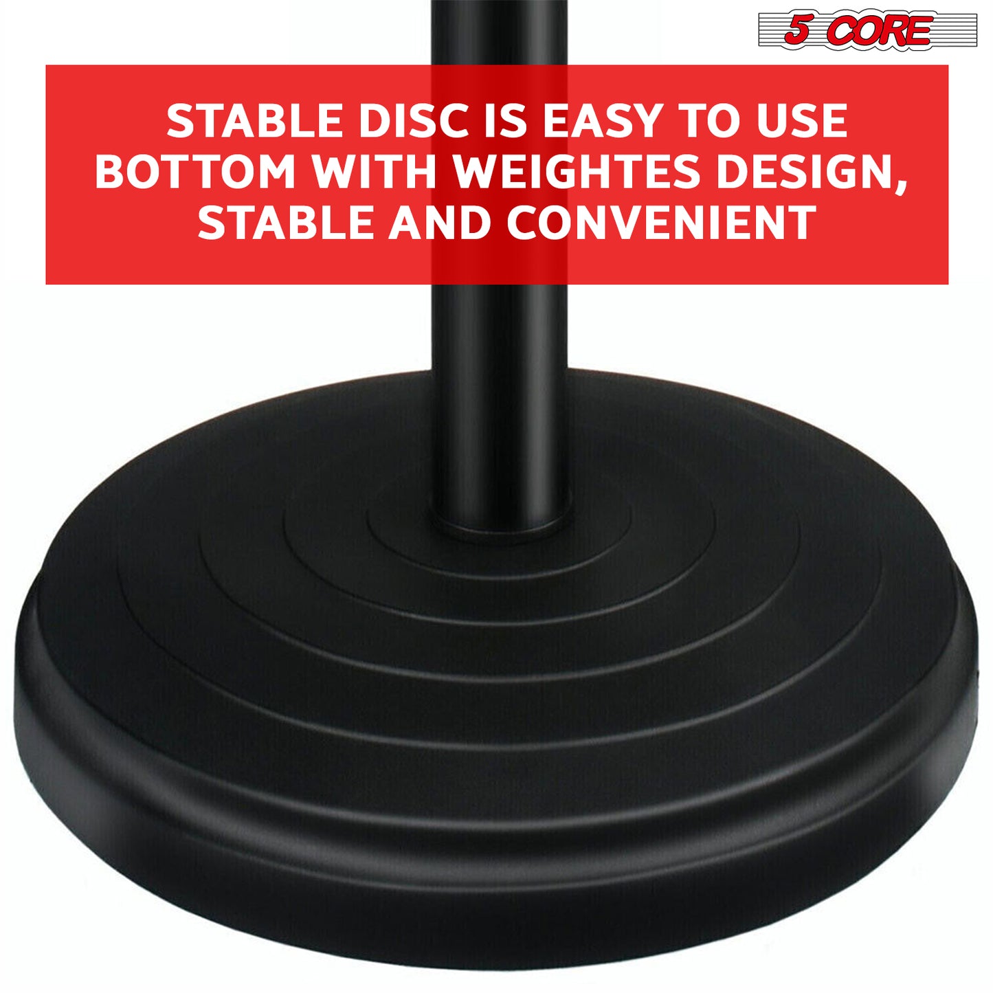 5 Core Desktop Microphone Stand, Upgraded Height Adjustable Table Mic Stand with Mic Clip MS RBS BOOM