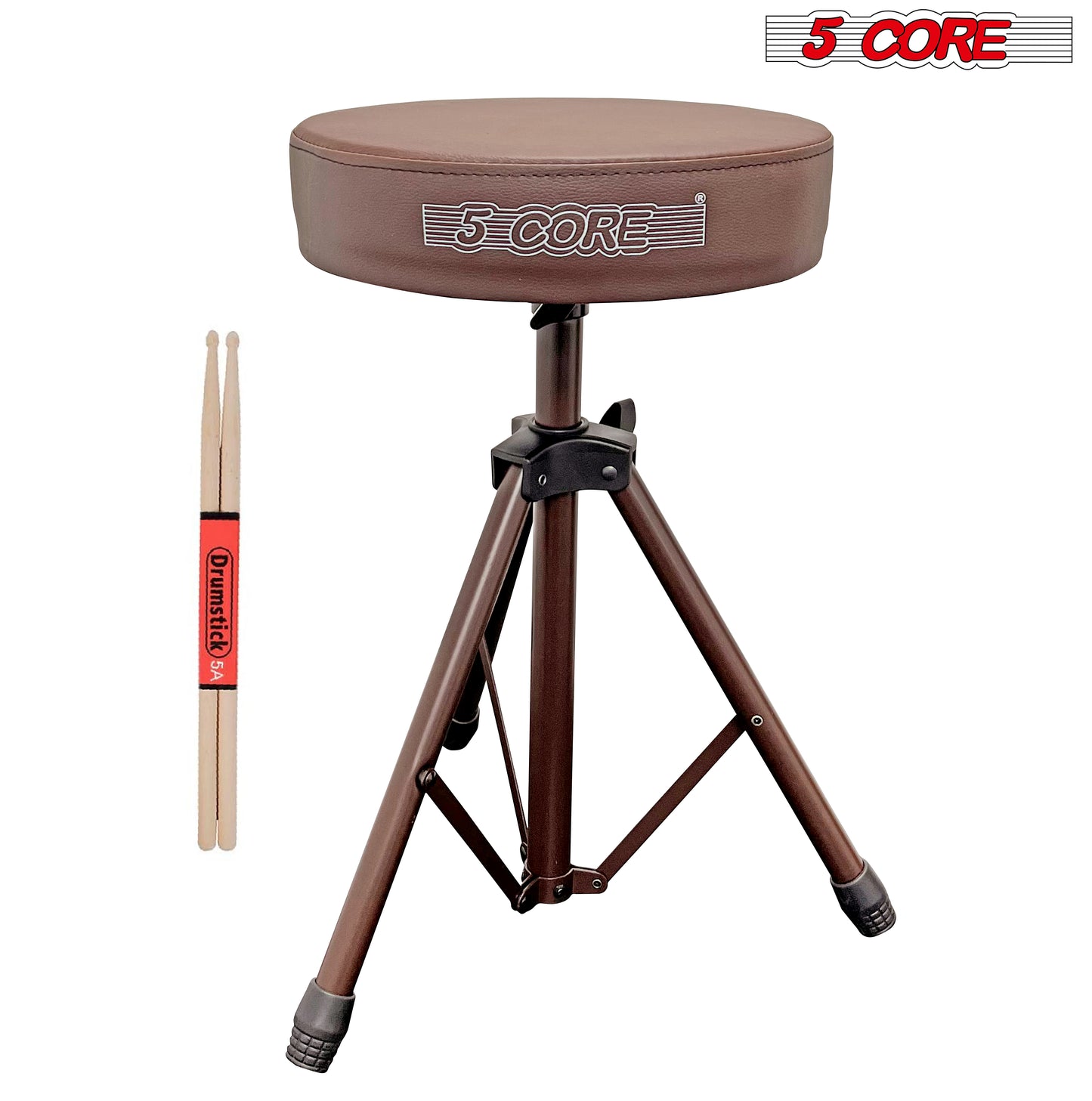5 Core Ukulele Stand Black A Frame Holder | Lightweight Floor Stand for Uku, Mini Guitar, Banjo, Mandolin, Violin, Black | Anti-Slippery Base | Premium Thick Sponge Padded Arms Metal Body - GSS UKU