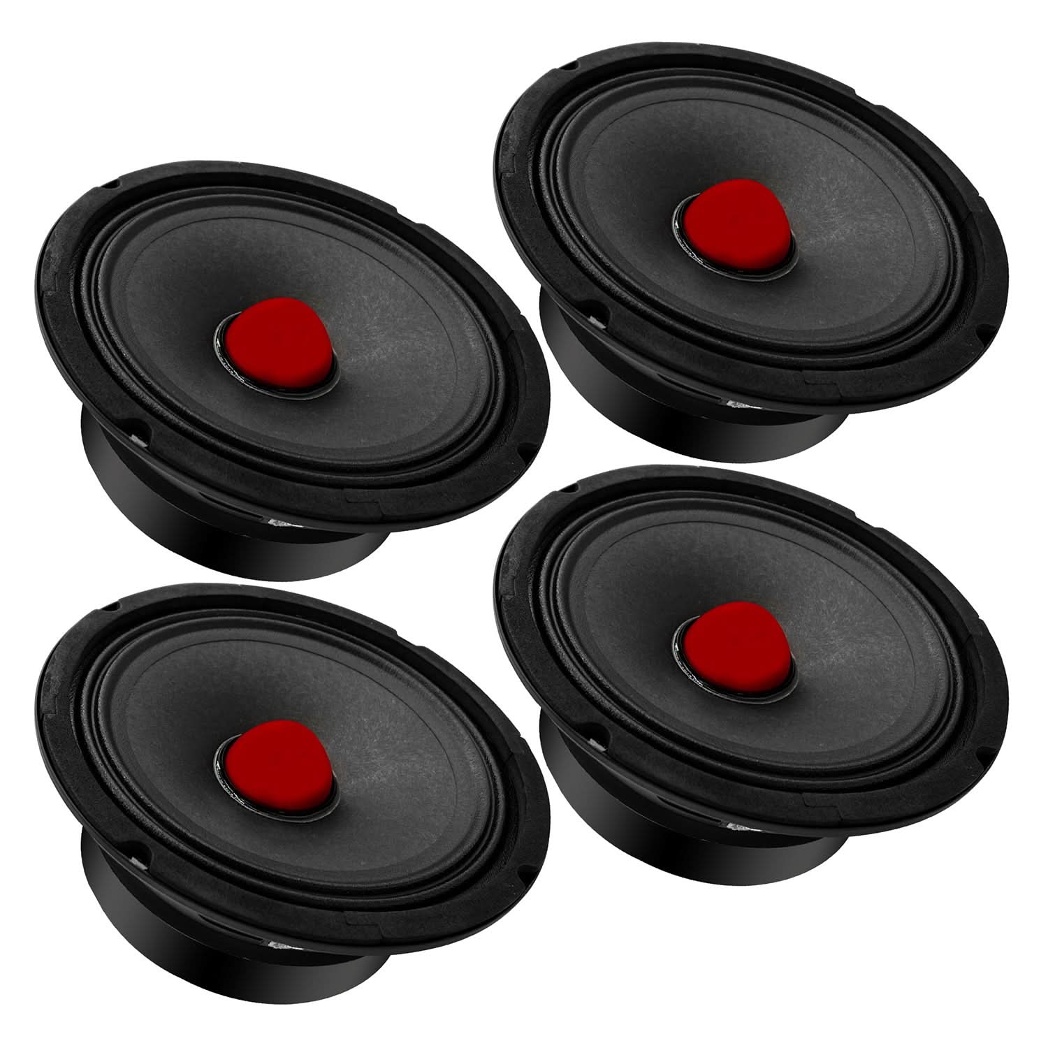 5 Core 4 Pieces DJ Speakers 6.5 Inch 580W PMPO 8 Ohm Midrange Speakers Built in Super Bullet Tweeters PRO Audio Subwoofer - MR 6.5 BLT R 8oHM 4PCS