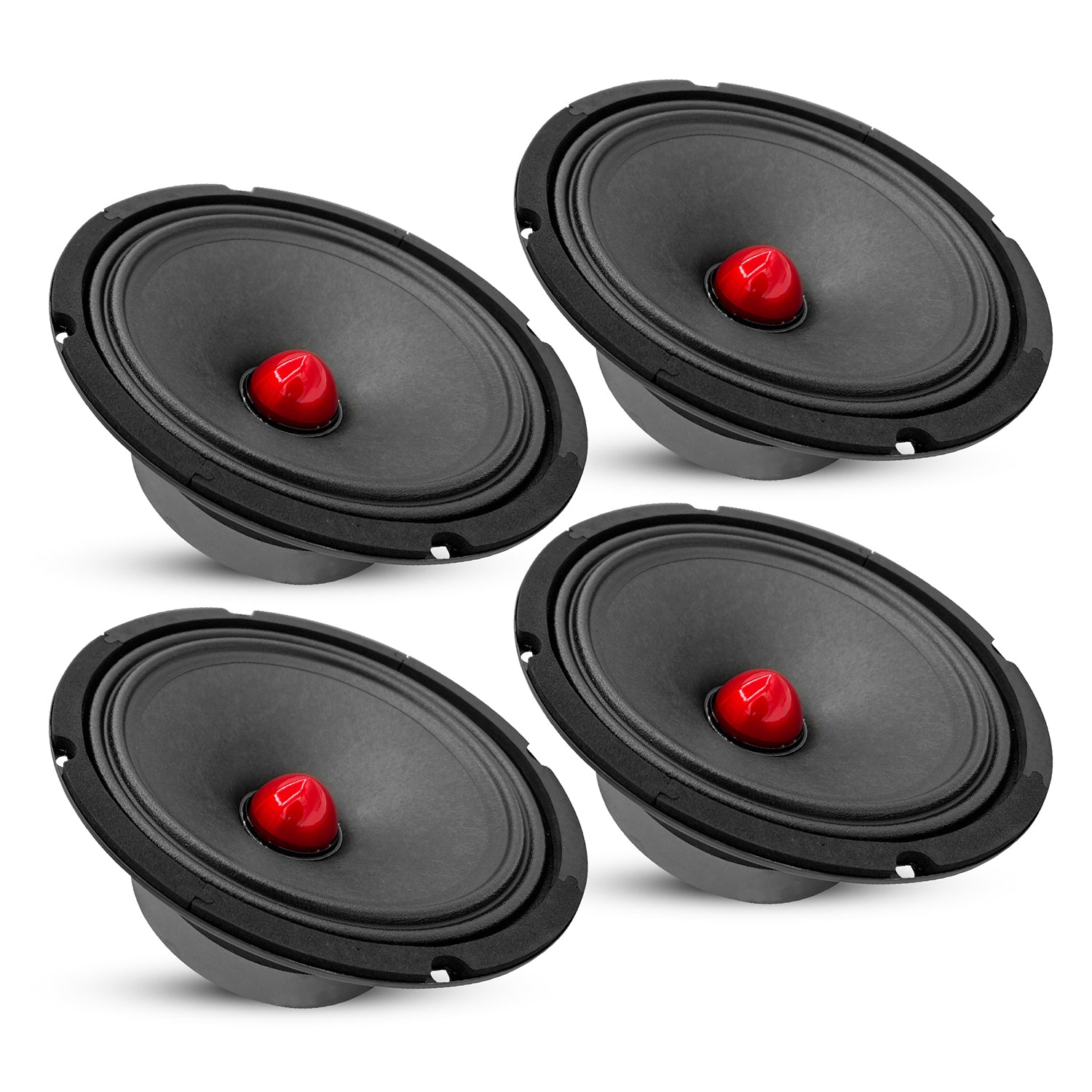 5 Core 4 Pieces Car Speakers 8 Inch 580W PMPO 4 Ohm Midrange Speakers Built in Super Bullet Tweeters PRO Car Audio Subwoofer - MR 8 BLT R 4oHM 4PCS