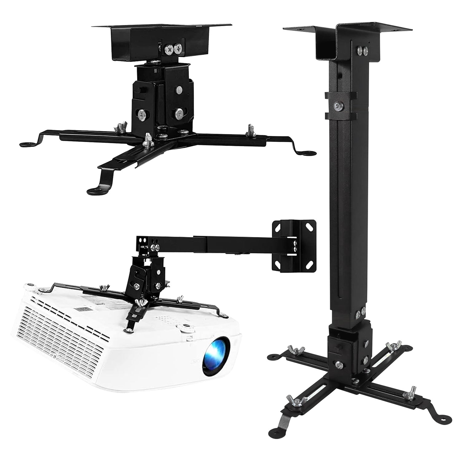 5Core Projector Ceiling Wall Mount Adjustable Low Profile Universal Projector Holder Capacity 40lb