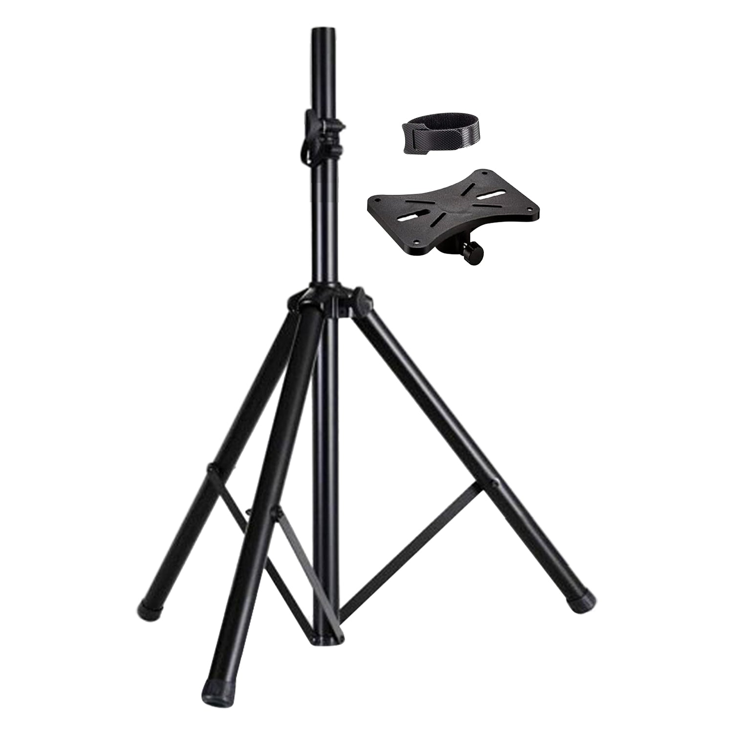 5 Core PA Speaker Stand Universal for Large Speakers Black 4FT Tripod Speaker Stand Height Adjustable from 68 to 128 CM onstage heavy duty Supports 132 lbs- SS HD 1PK 4FT