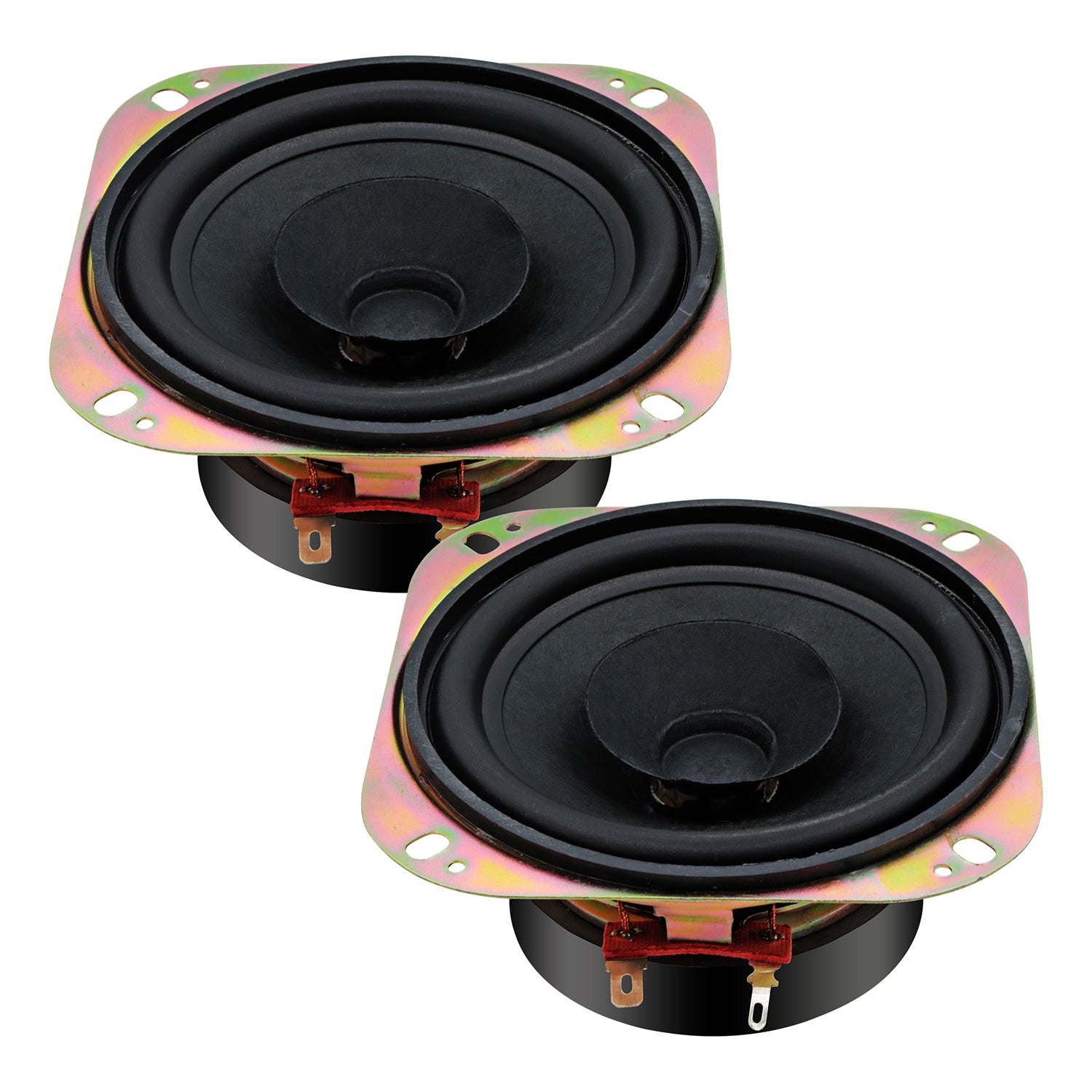 5 Core 4 Inch Subwoofer 200W Peak 4 Ohm Replacement Car Bass Sub Woofer w 0.81" Voice Coil 2 Pack