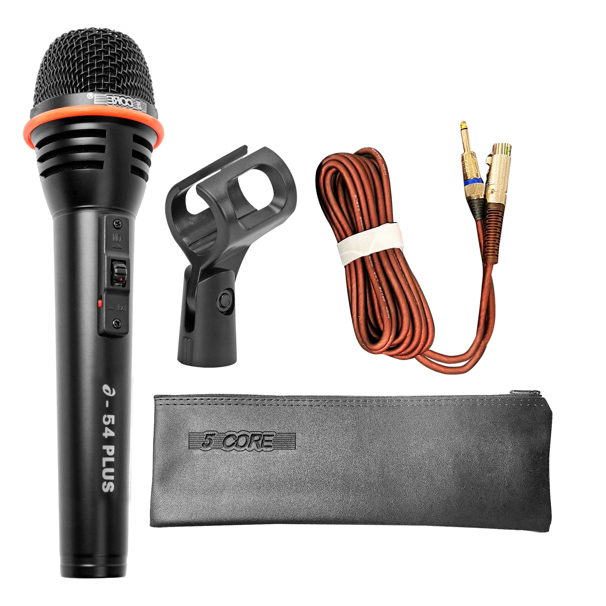 5 Core Microphone For Singing Karaoke Mic XLR Microfono Dynamic Cardioid Omnidirectional