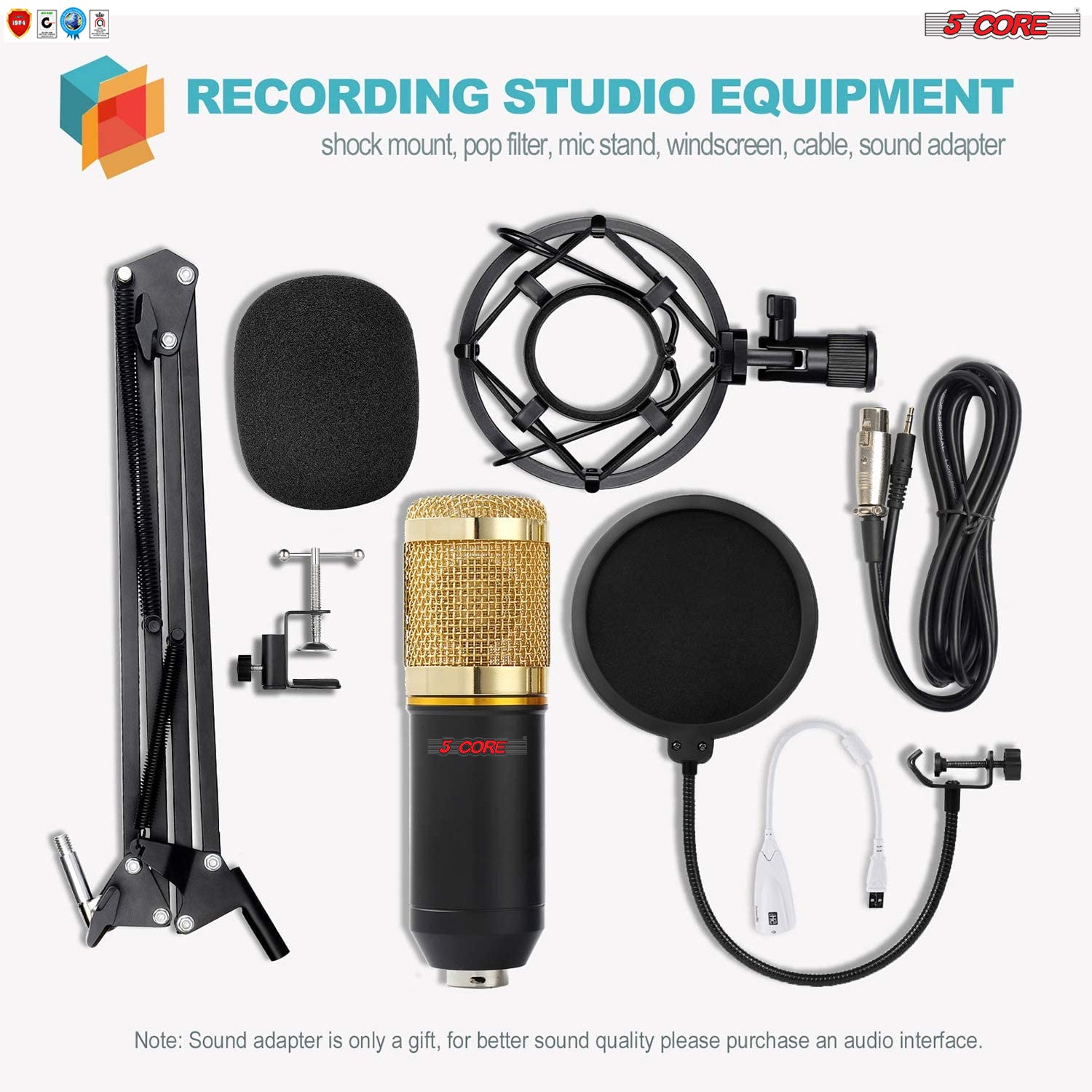recording studio equipment