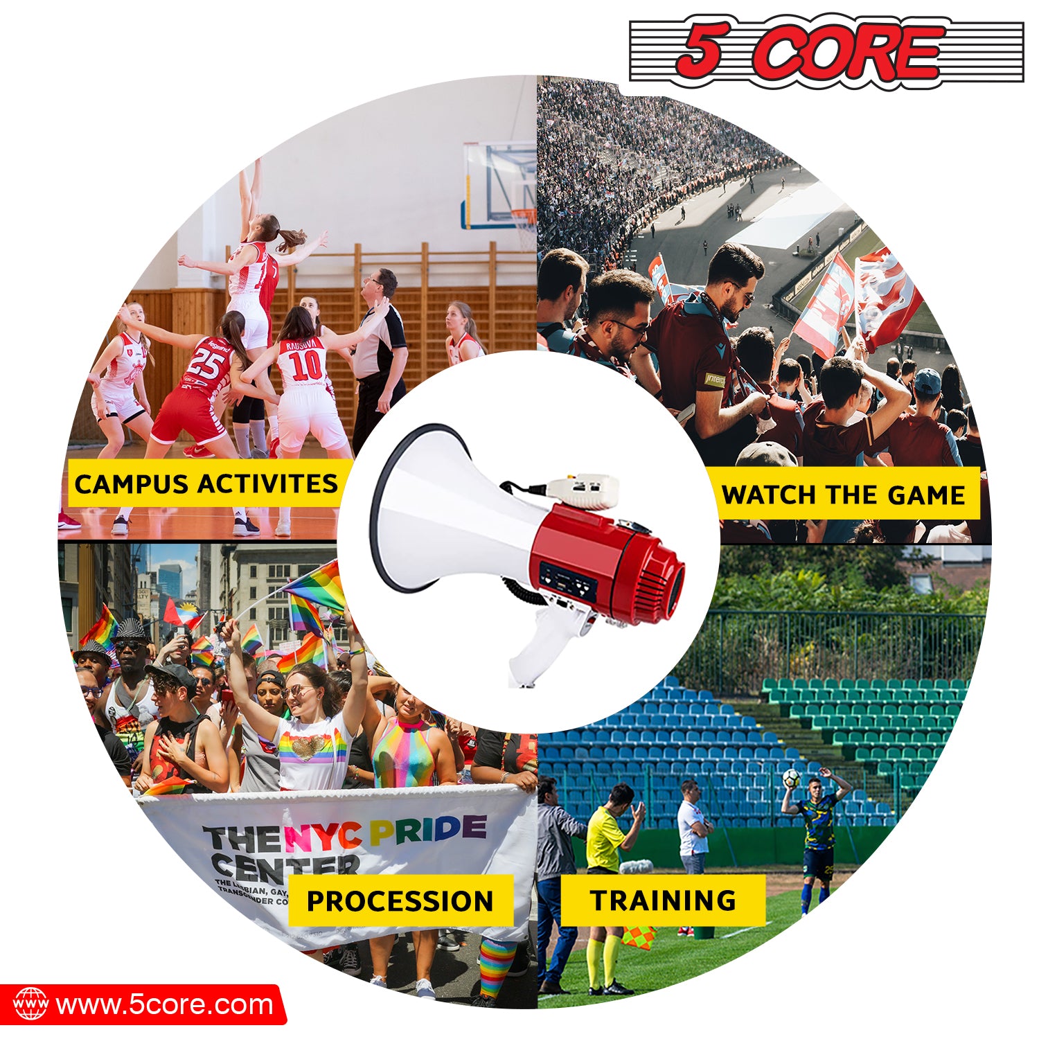 Loud Speaker ideal for fans, coaches, referees, safety drills, camping, boating, and schools