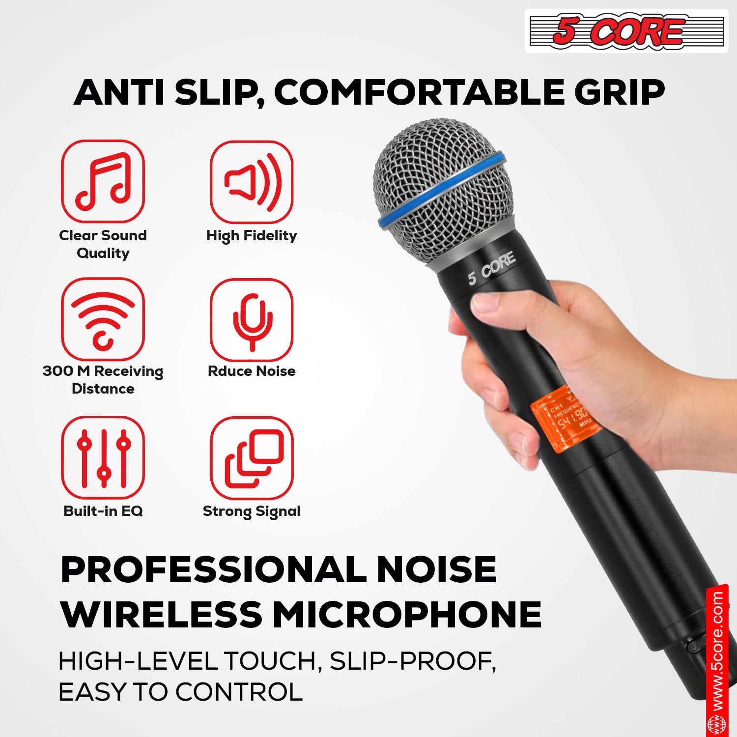 Highly Compatible and Flexible Use: Suitable for Karaoke, Meetings, Churches, and Events Where Multiple Speakers are Needed.