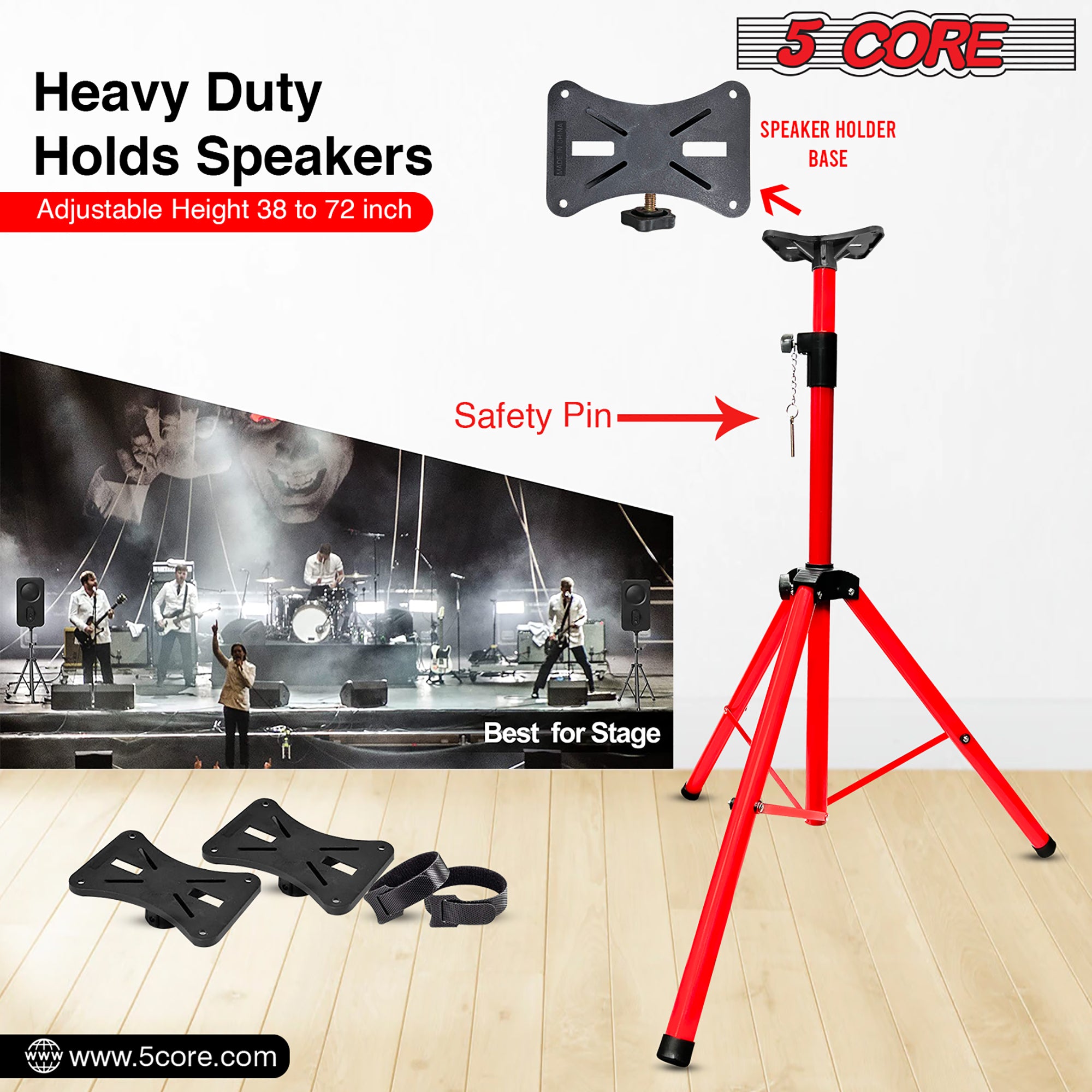 Heavy duty holds speakers stand