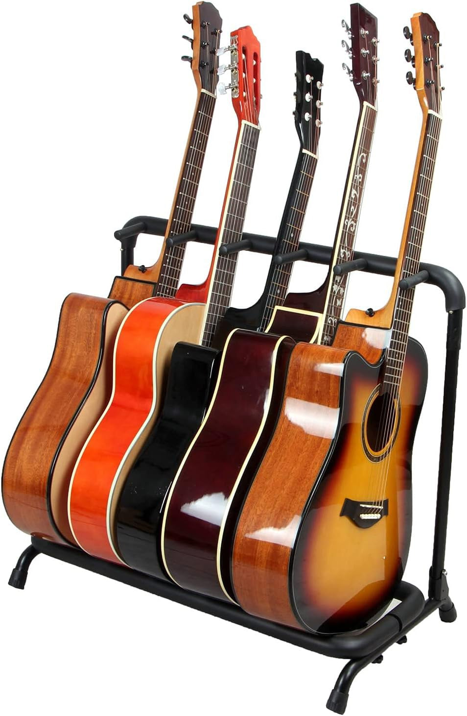 Guitar rack floor stand essential guitar accessories. Accommodate electric acoustic bass flying v guitars.