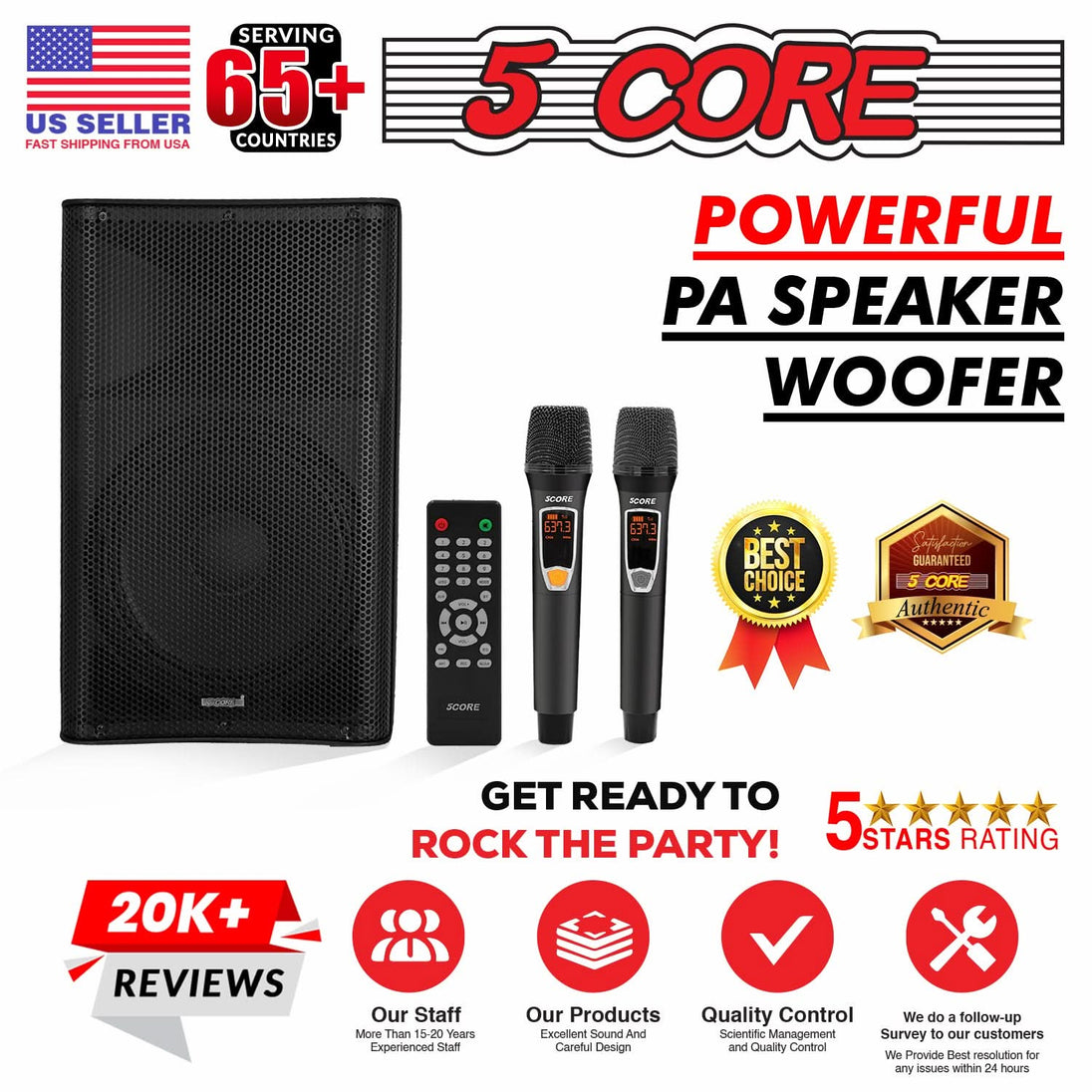 Portable PA system with wireless mic for versatile indoor and outdoor use