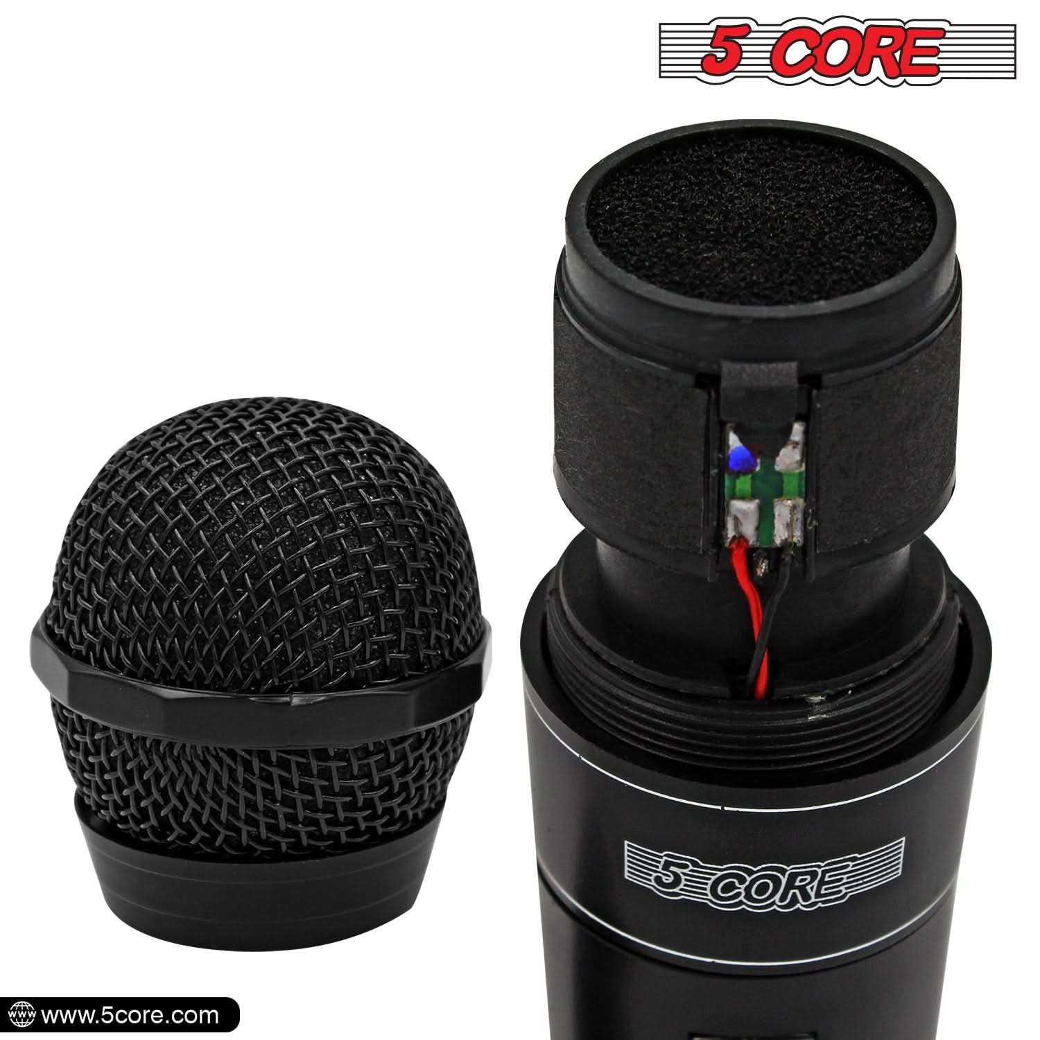 5Core Microphone For Singing Karaoke Mic XLR Dynamic Mic Cardioid Unidirectional Microfono 1/2/3 Pc