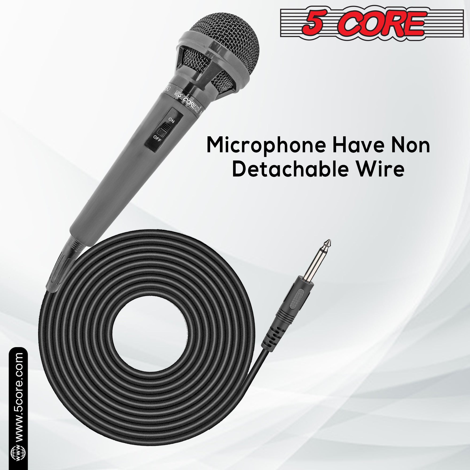 microphone have non detachable wire