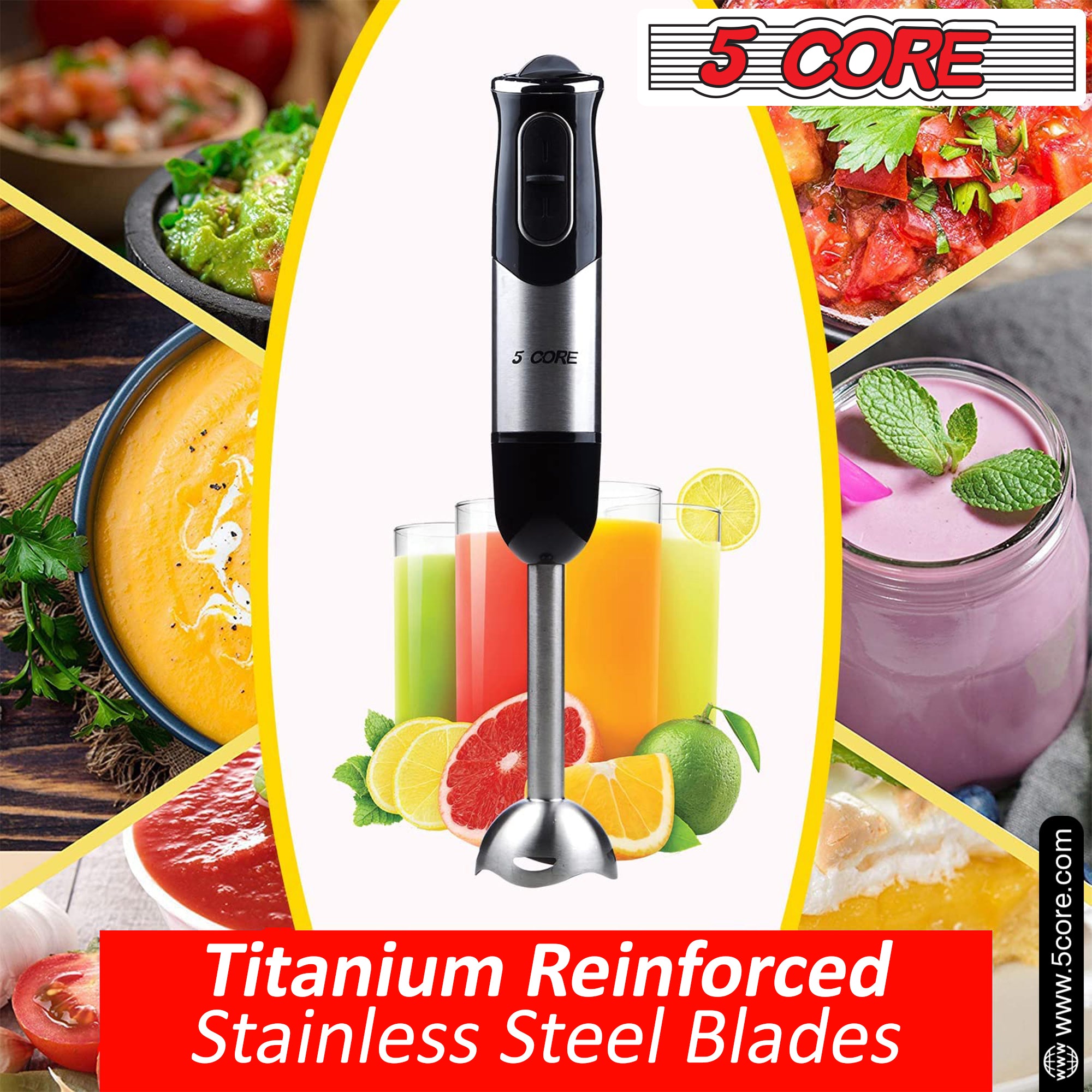 Electric Handheld Blender Buy Online at the Best Prince- 5 Core