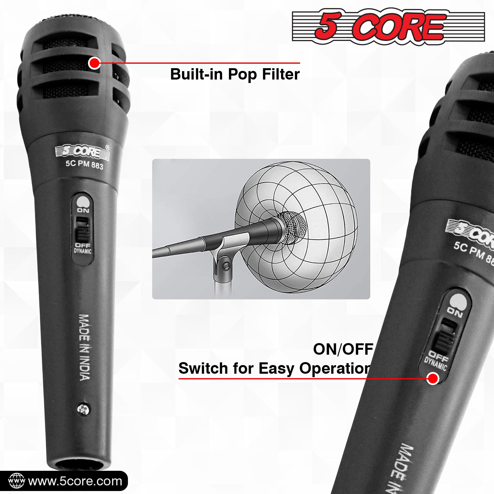 Unidirectional Karaoke Microphone for Clear Sound
