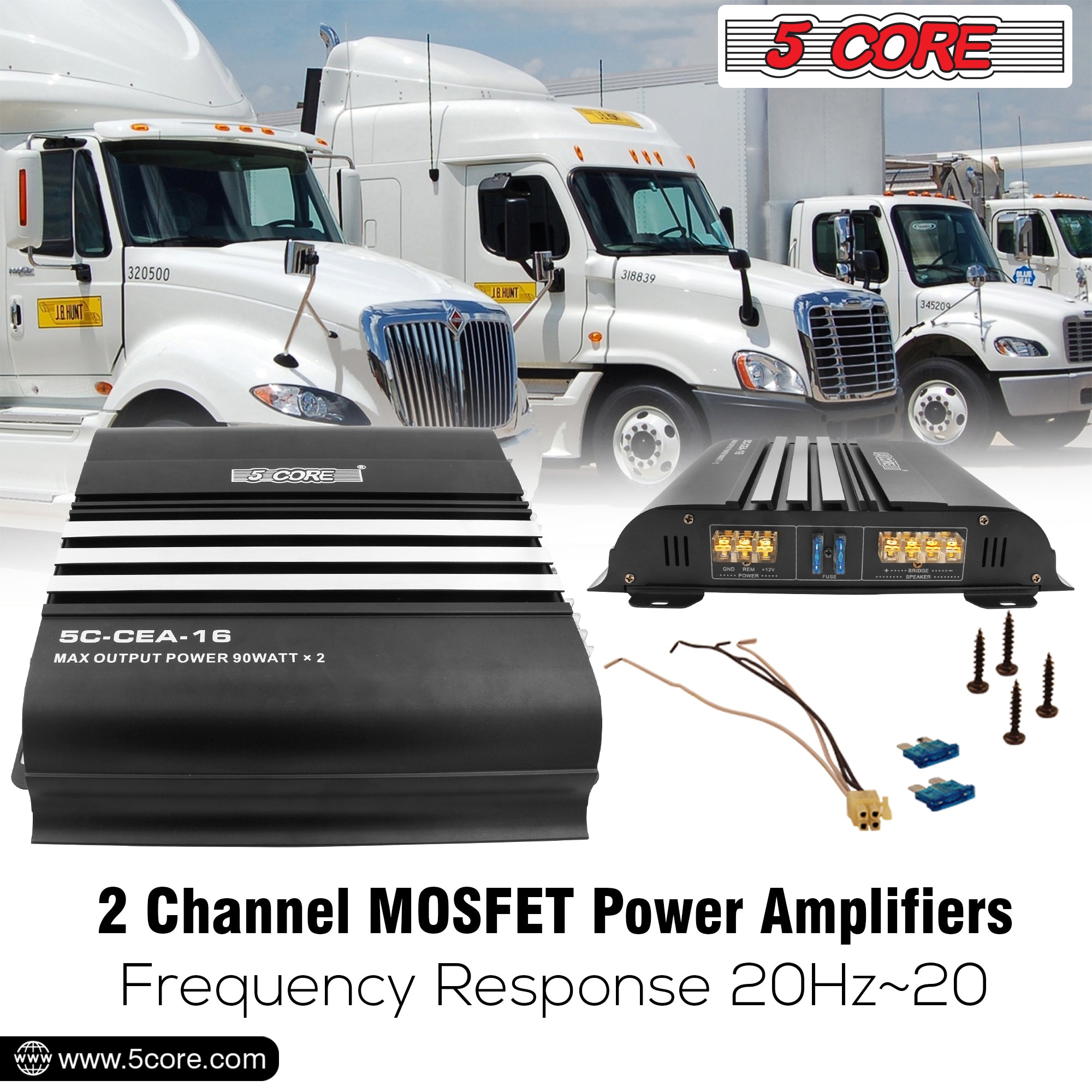 2 Channel Amplifiers MOSFET Power Supply