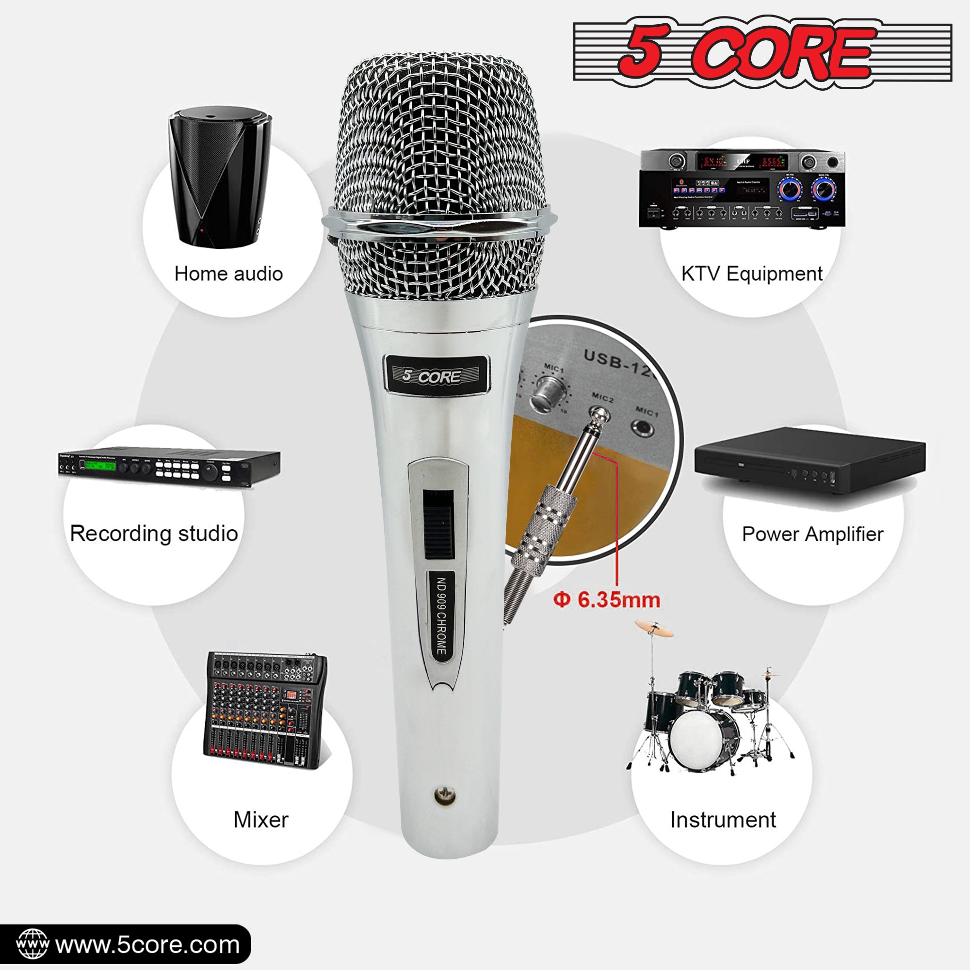 Versatile Professional Dynamic Vocal Microphone