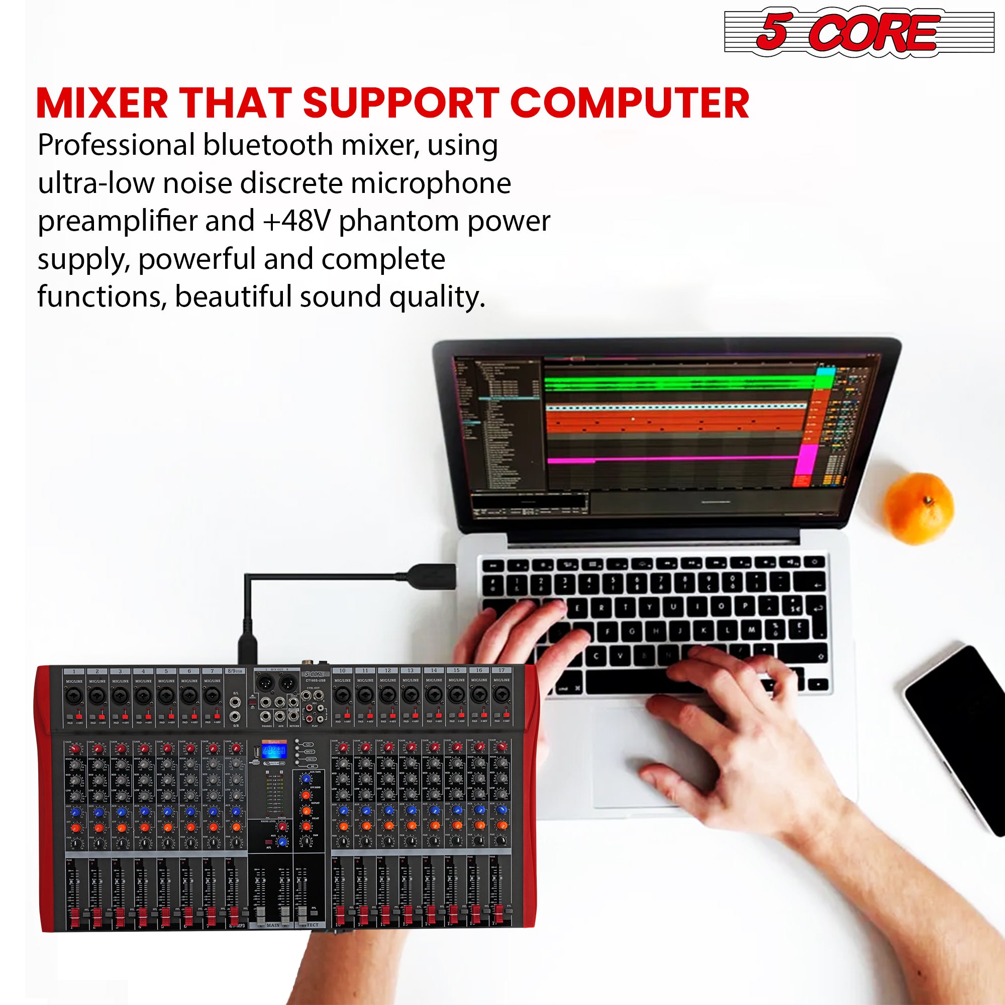 Mixer that support computer.
