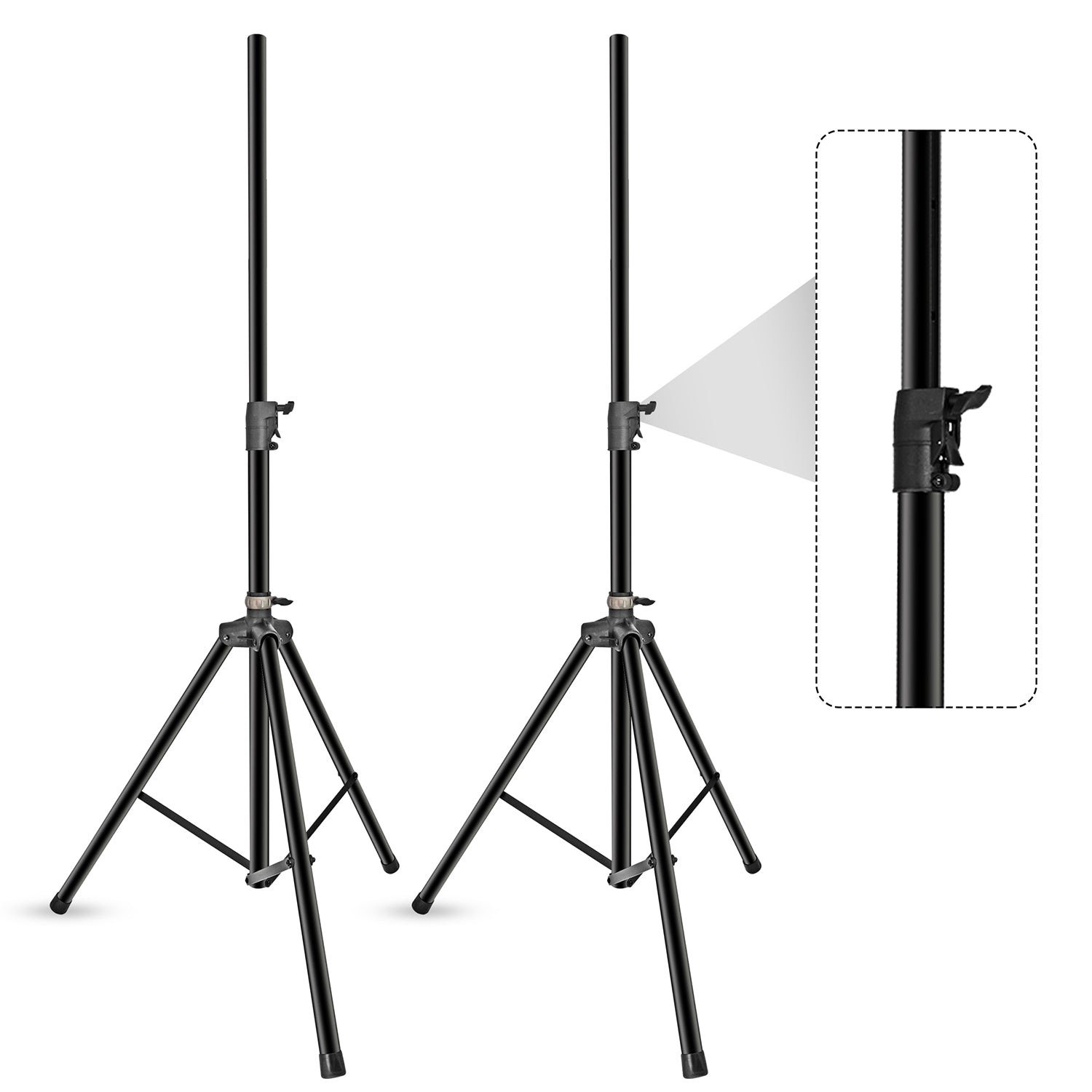5 Core Speaker Stand Tripod Floor Air Lowering Tall Adjustable 35mm DJ Studio Monitor Pole Mount 1 2 Pc
