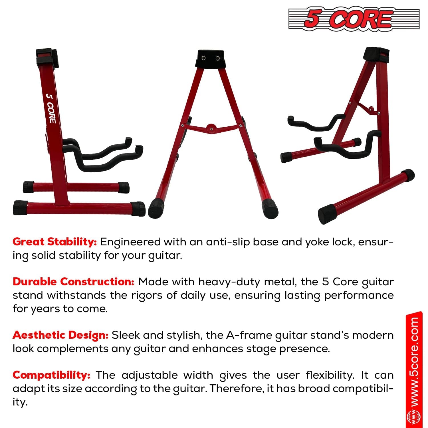 upright guitar support display A style stand