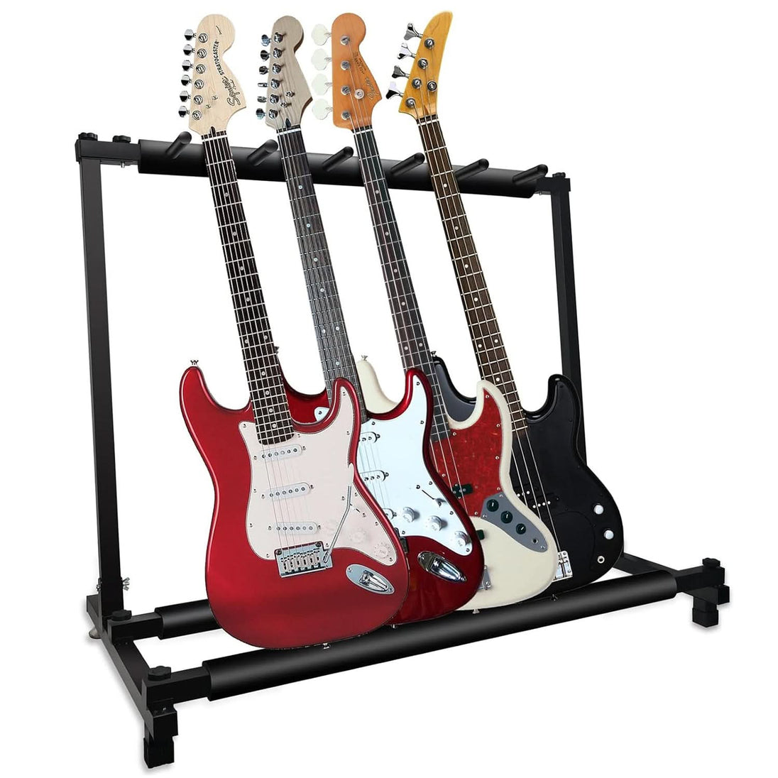 5 Core Multi Guitar Rack Stand Floor 5 Slot Adjustable Flying V Guitars Holder