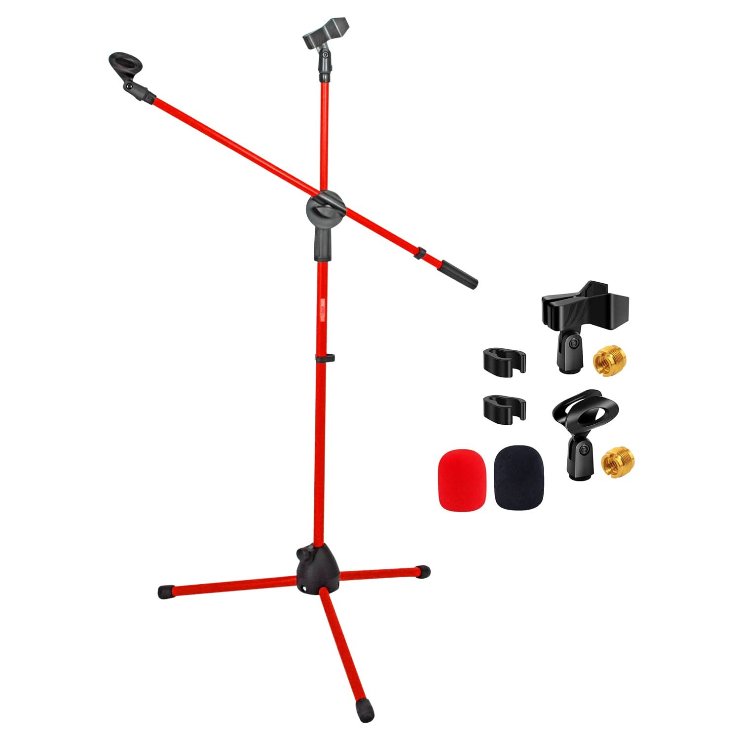 5Core Tripod Mic Stand Adjustable Heavy Duty Floor Holder Microphone Boom Arm