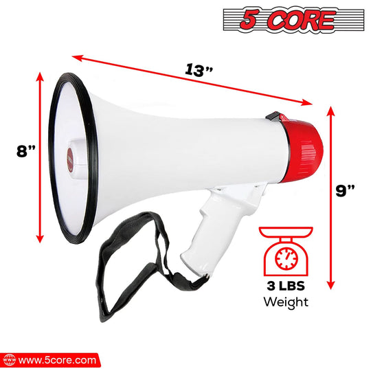 Mini megaphone with siren and megaphone speaker for clear sound.