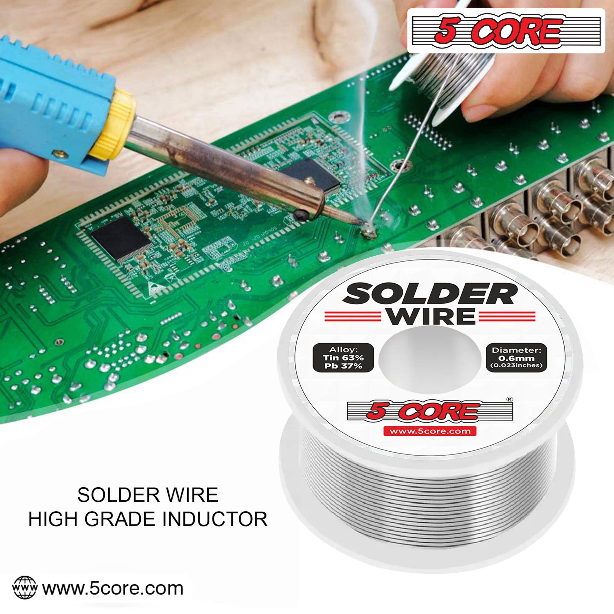 5 Core Solder Wire 5 Pices Lead Free Electrical Soldering Iron - solder wire 5 pcs