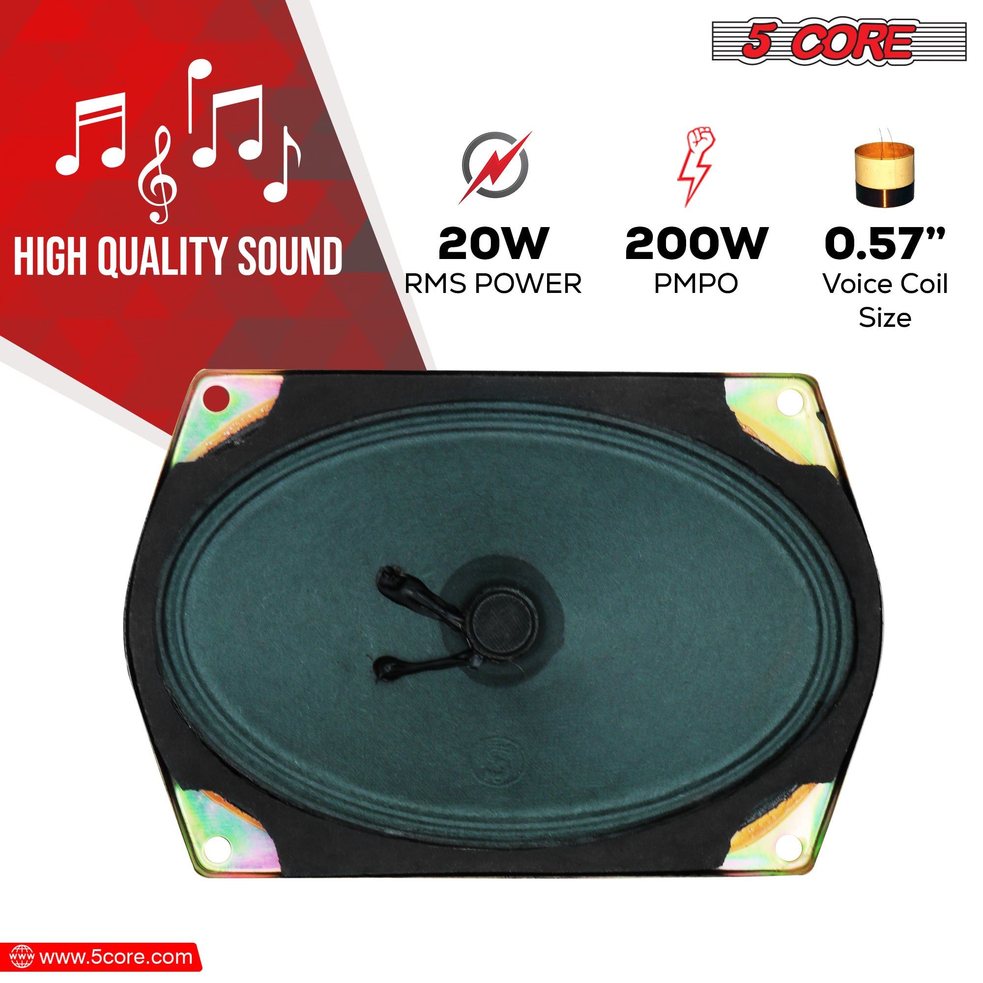 200W Peak 4 Ohm Replacement Car Bass Sub Woofer