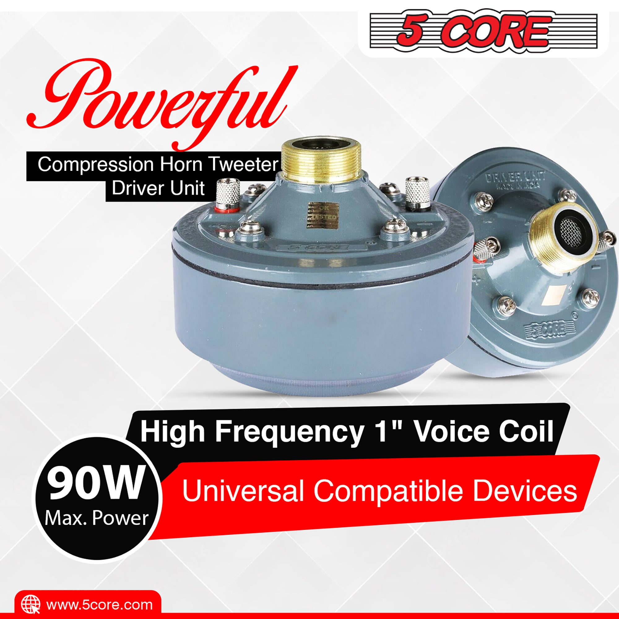 powerful compression horn tweeter driver unit