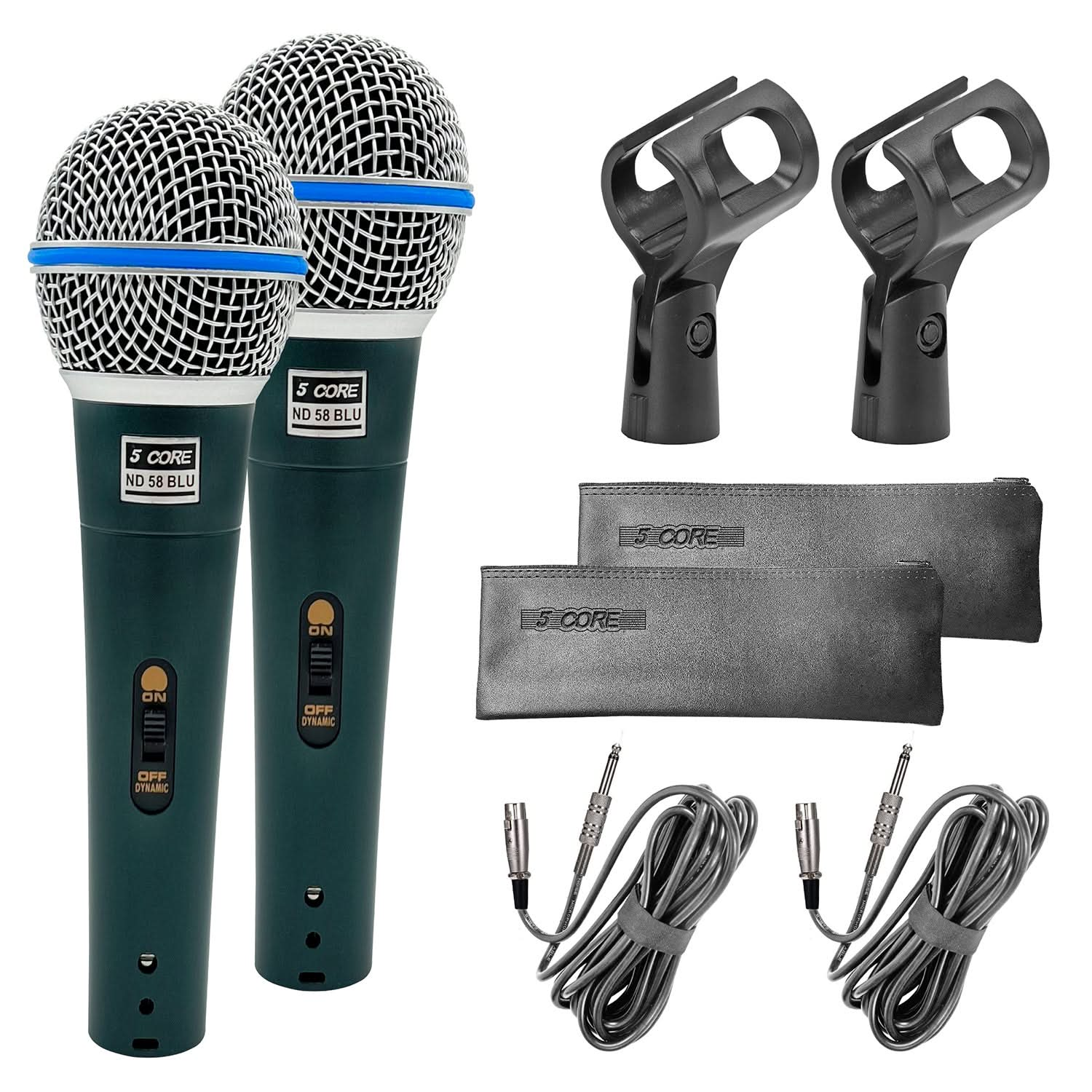 5Core XLR Microphone Dynamic Mic Karaoke Singing Studio Microfono Handheld Mics