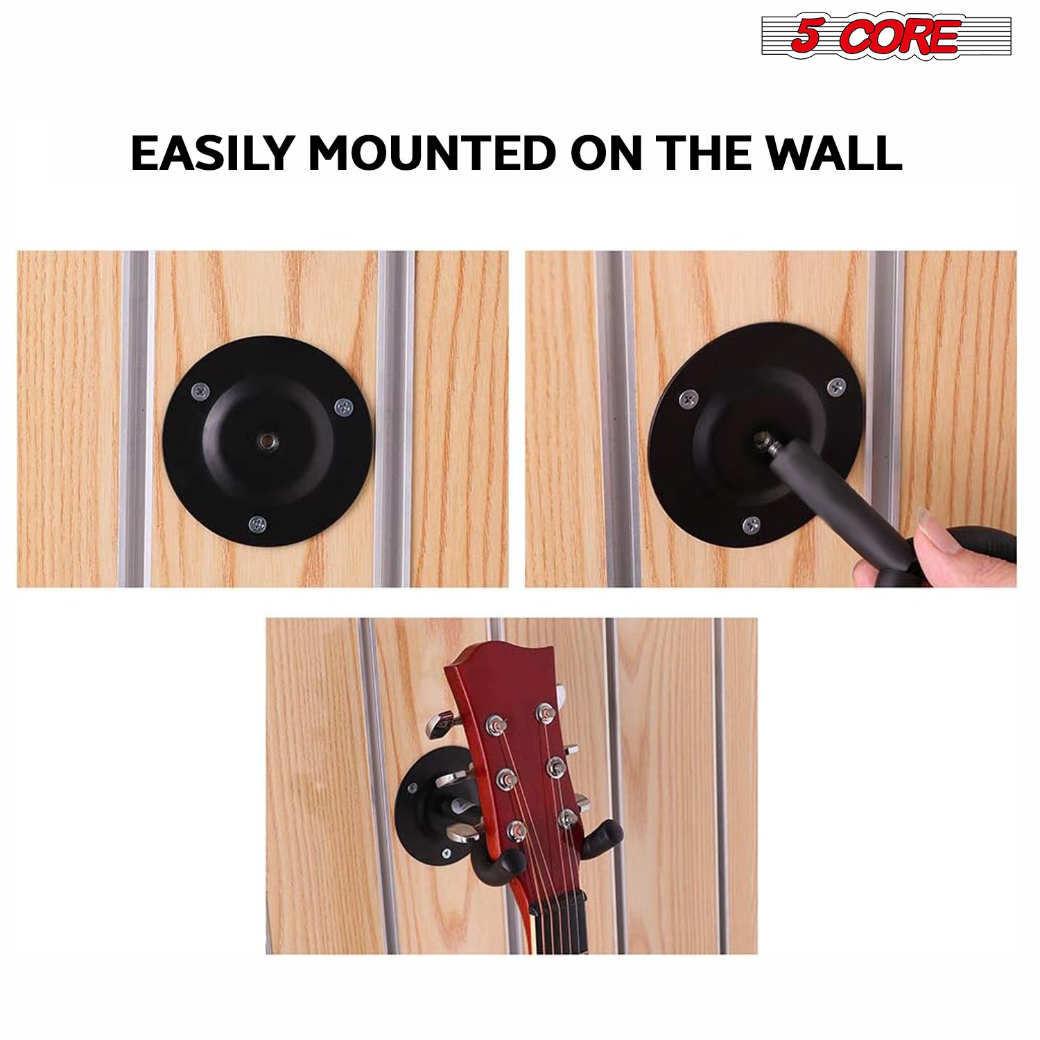 GH ST 3PCS: Durable Guitar Wall Mount Set