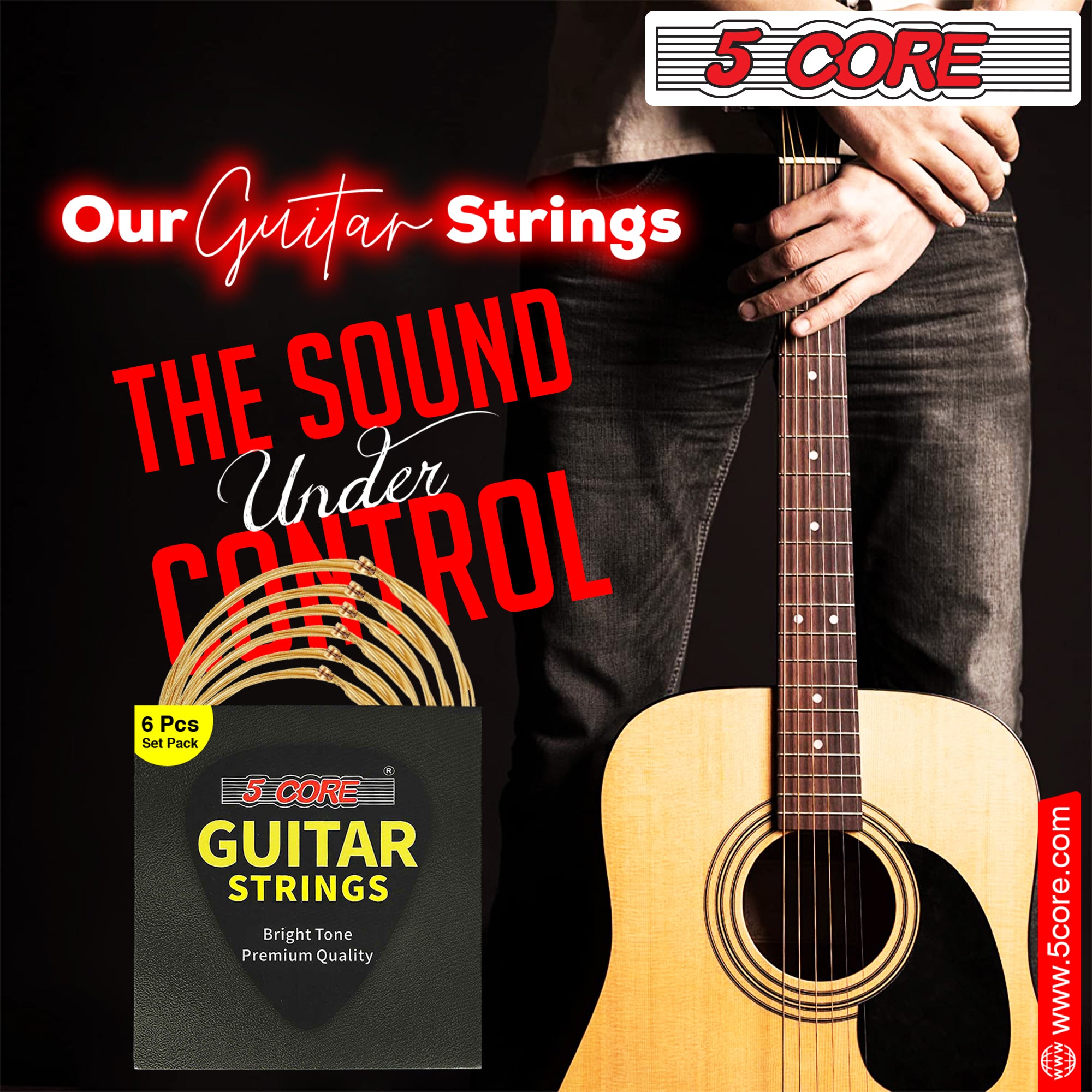 Bright sounding online acoustic guitar strings