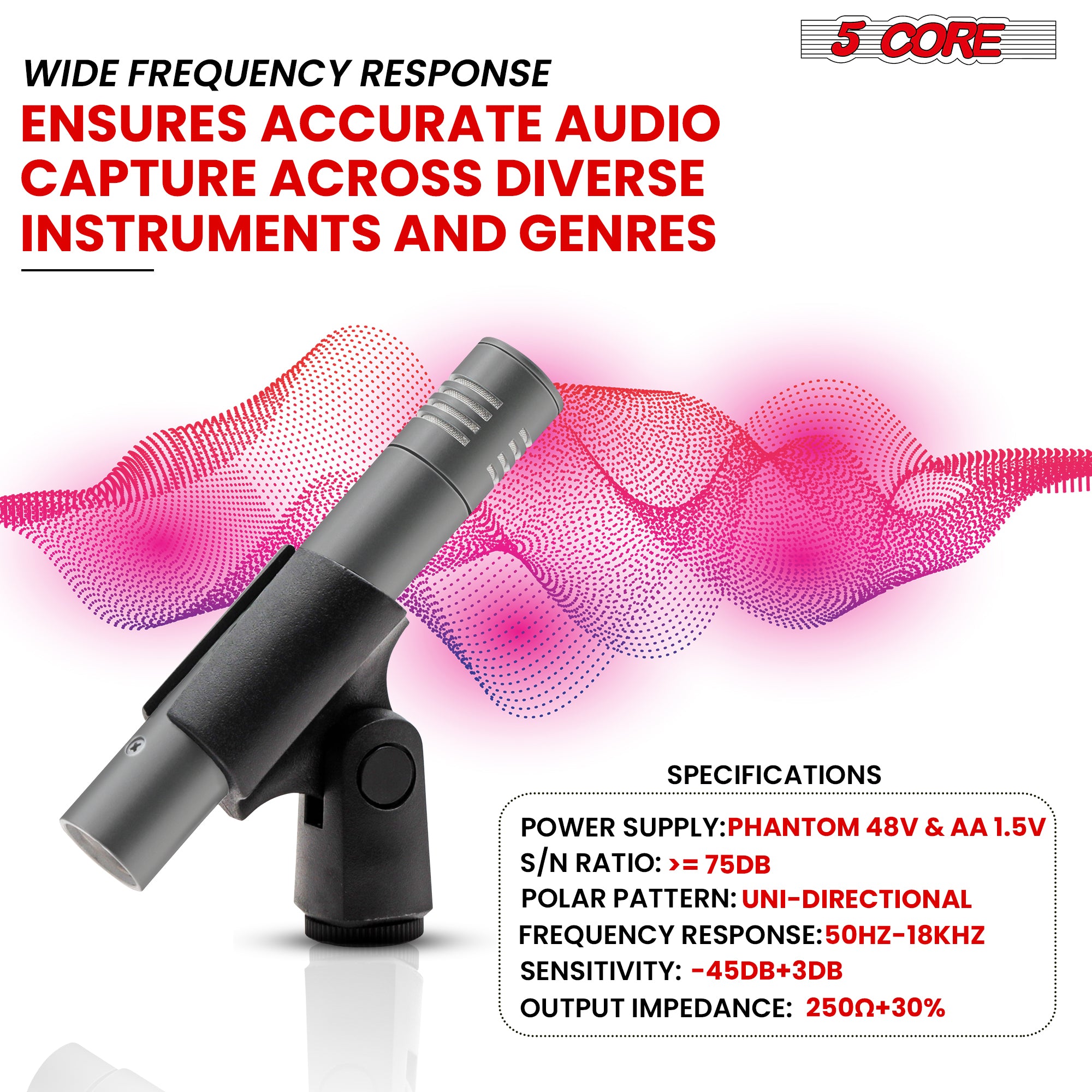 5 Core Instrument Microphone: Professional Grade Gear