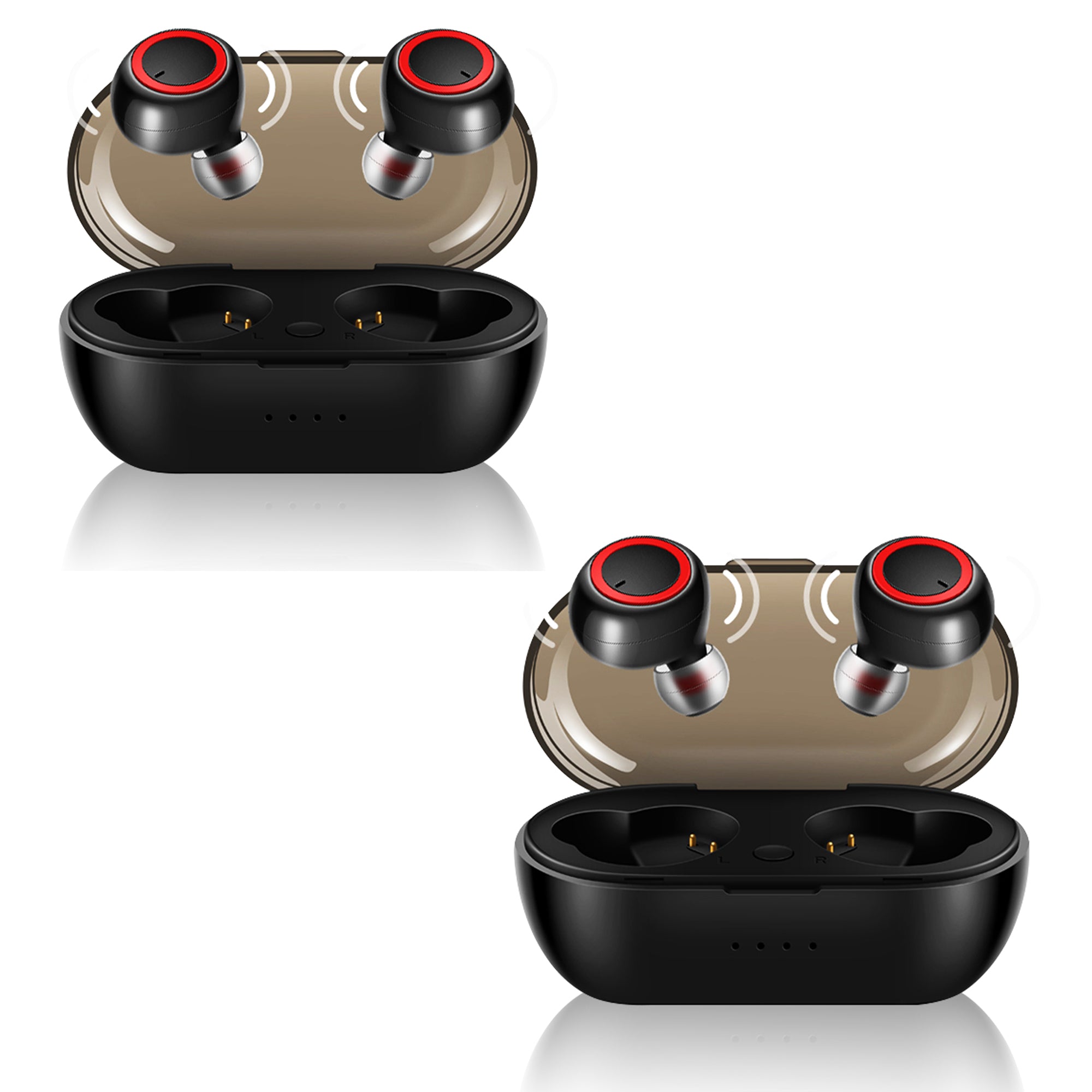 5 Core Wireless Ear Buds  Mini Bluetooth Noise Cancelling Earbud Headphones 32 Hours Playtime IPX8