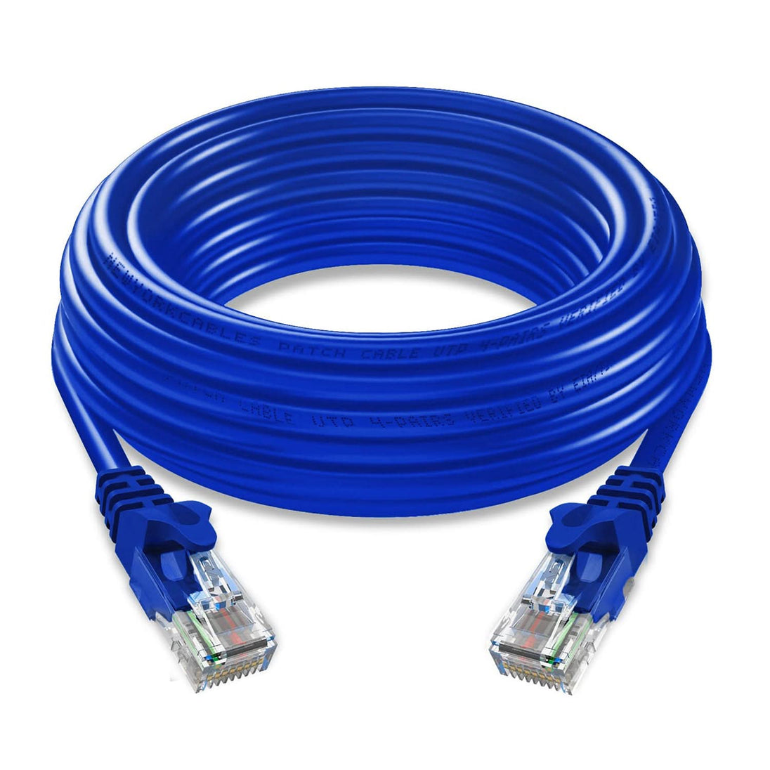 5Core Cat 6 Ethernet Cable Long Computer Internet Cables WiFi RJ45 Cord for Gaming