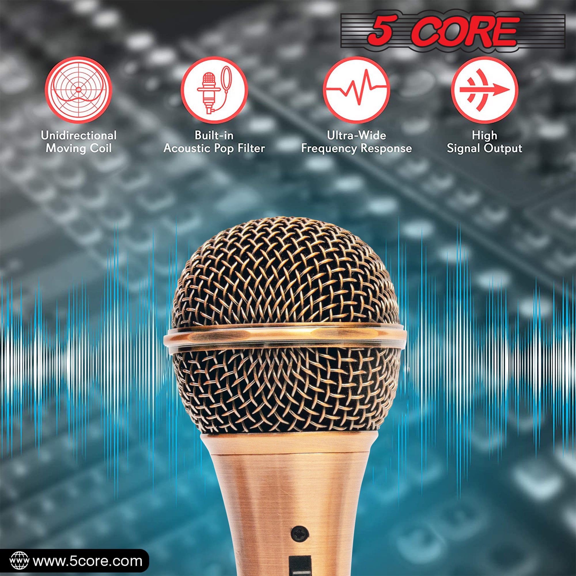 Premium Professional Dynamic Vocal Microphone