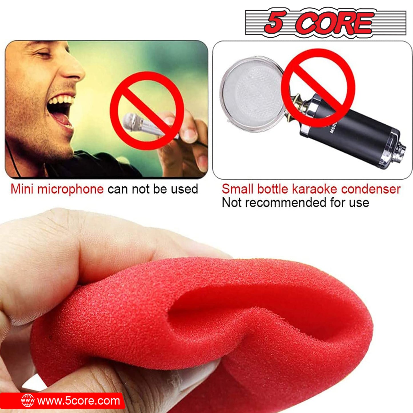 Microphone Pop Filter Windscreen Mic Sponge Cover Foam For Karaoke 50 Pcs LOT