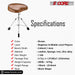 5 Core music stool: Height adjustable, padded seat, durable build, perfect for music sessions.