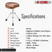 5 Core music stool: Height adjustable, padded seat, durable build, perfect for music sessions.