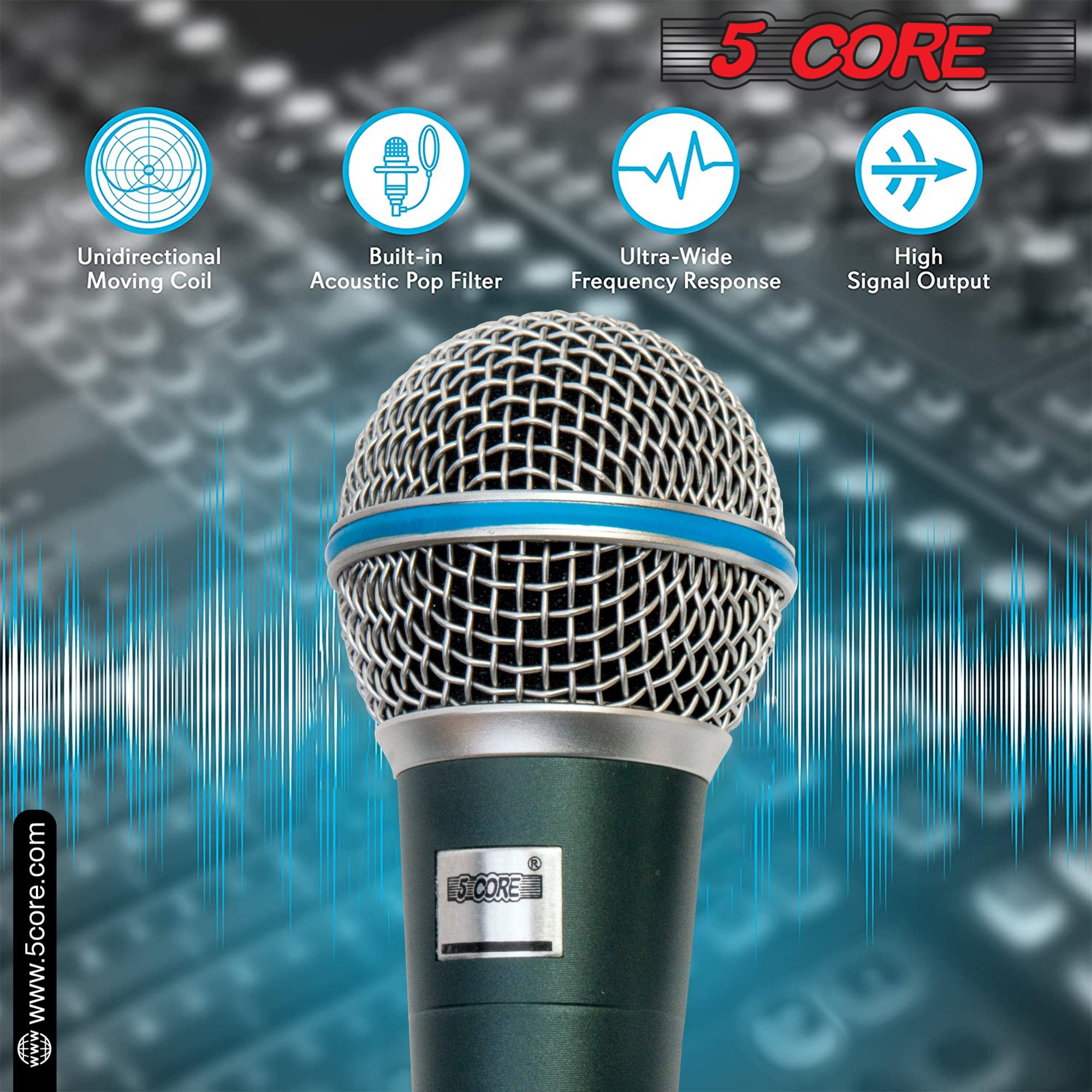 Professional Grade Clarity: Unidirectional Cardioid Microphone